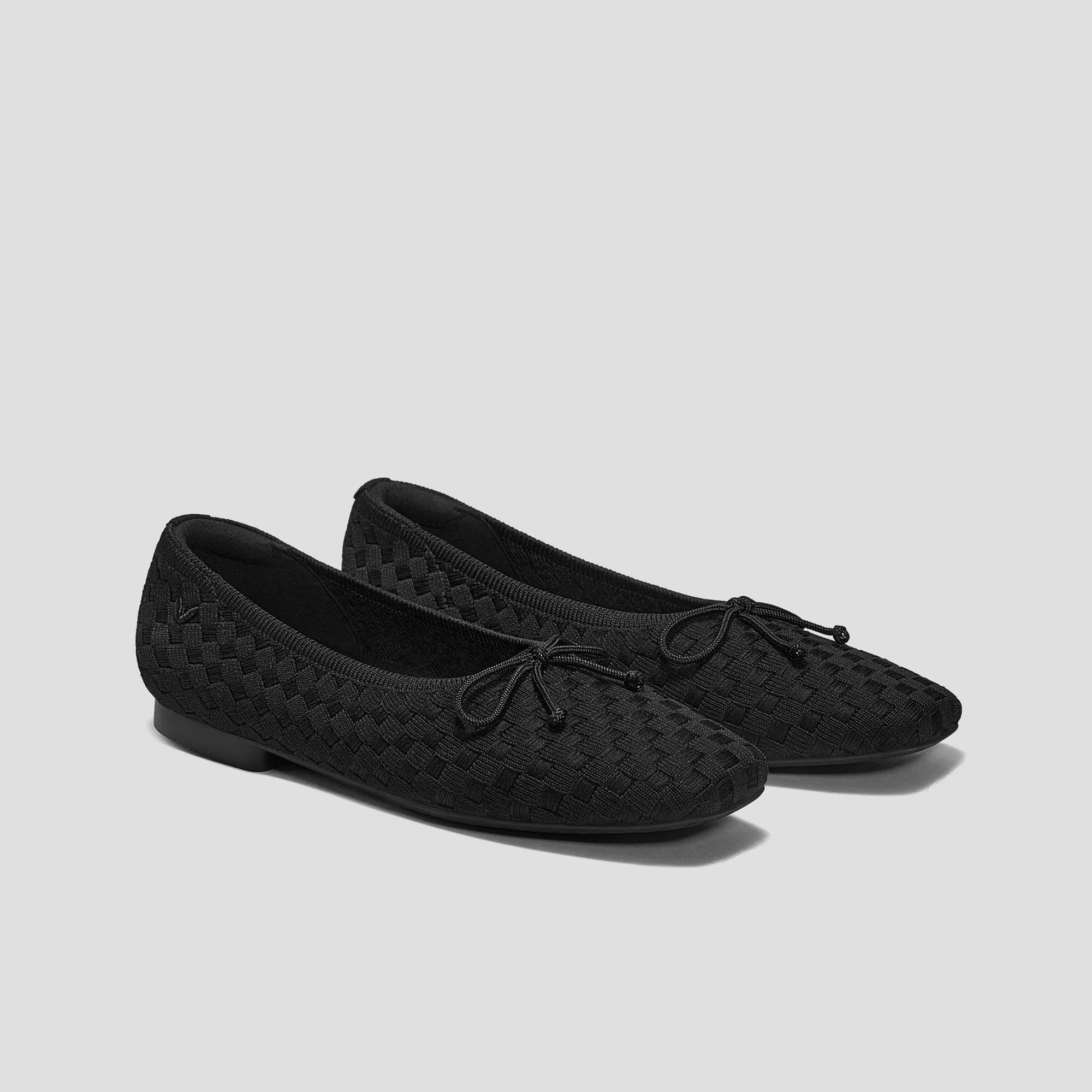 [Margaret] Square toe Bow Ballerina Flat