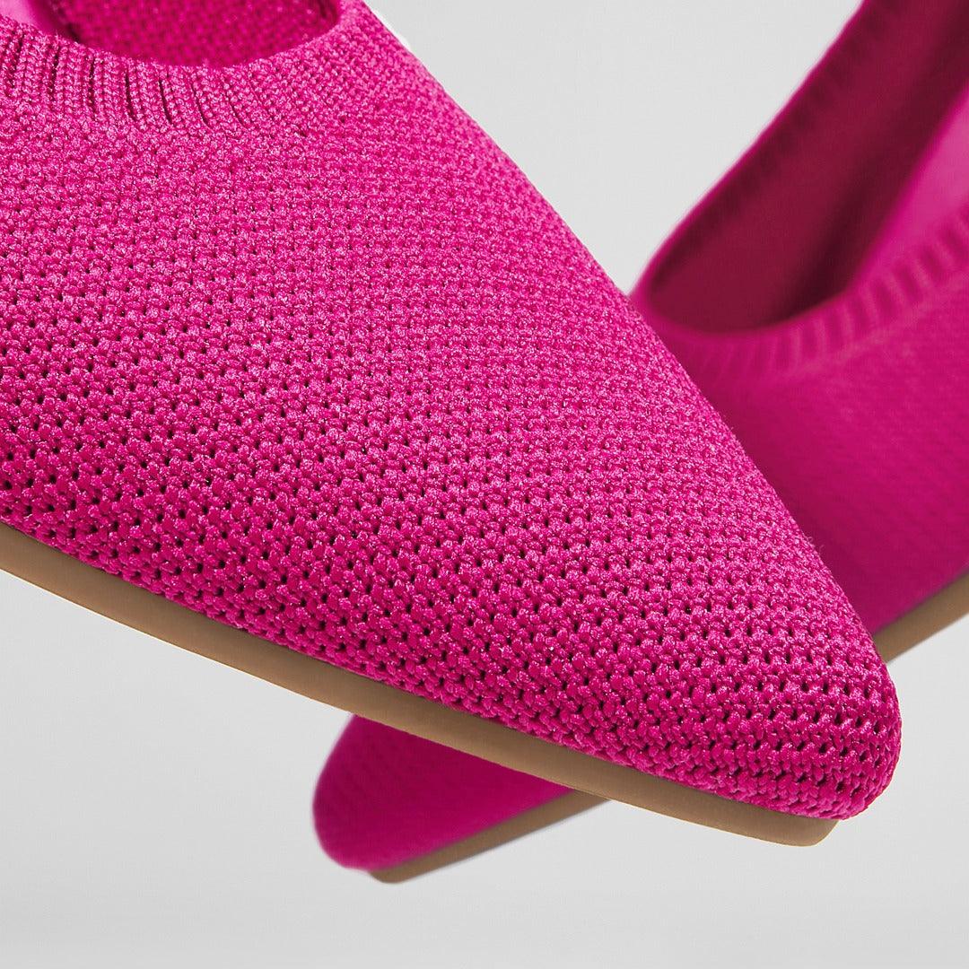 [Aria 5°] Pointed toe flat shoes