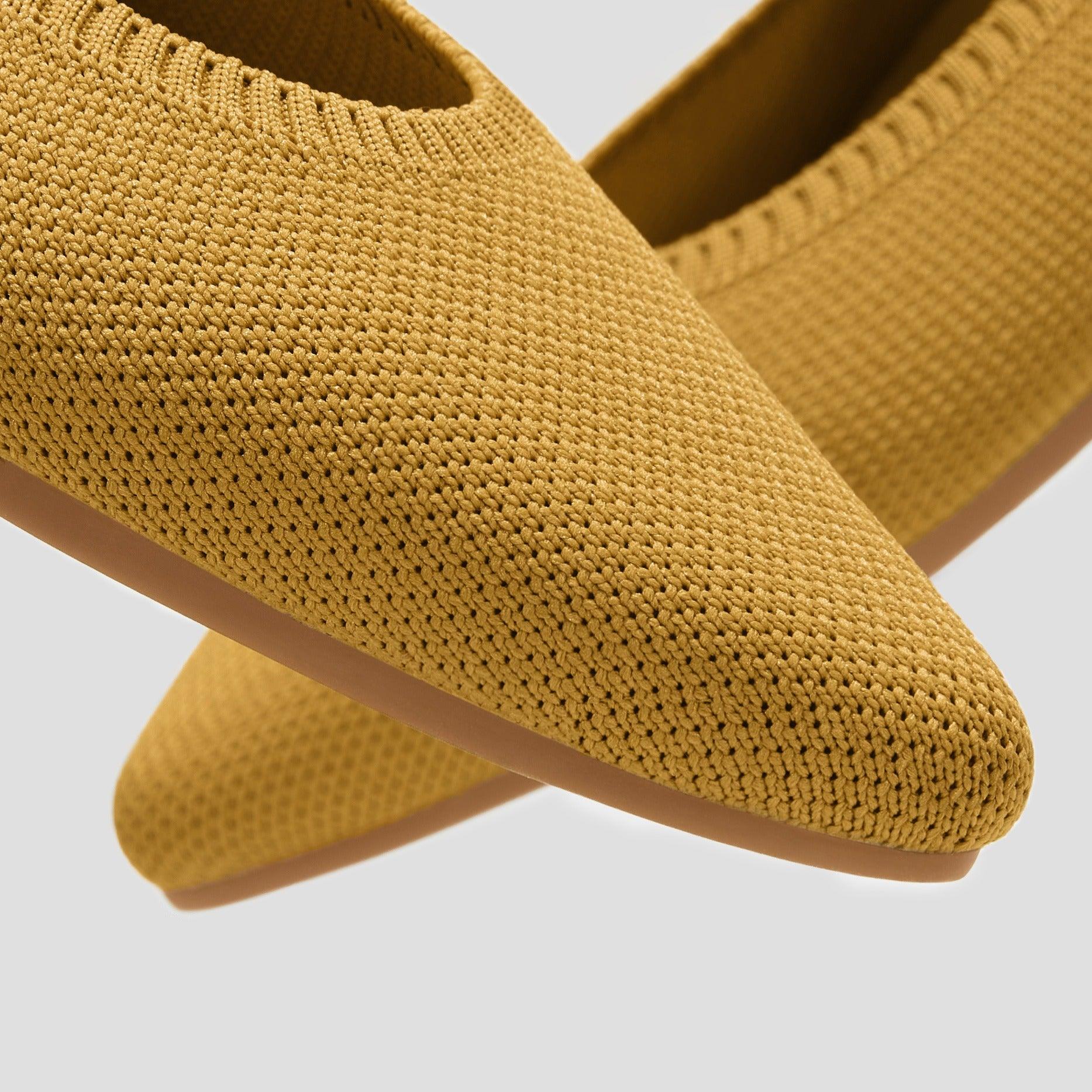 [Aria 5°] Pointed toe flat shoes