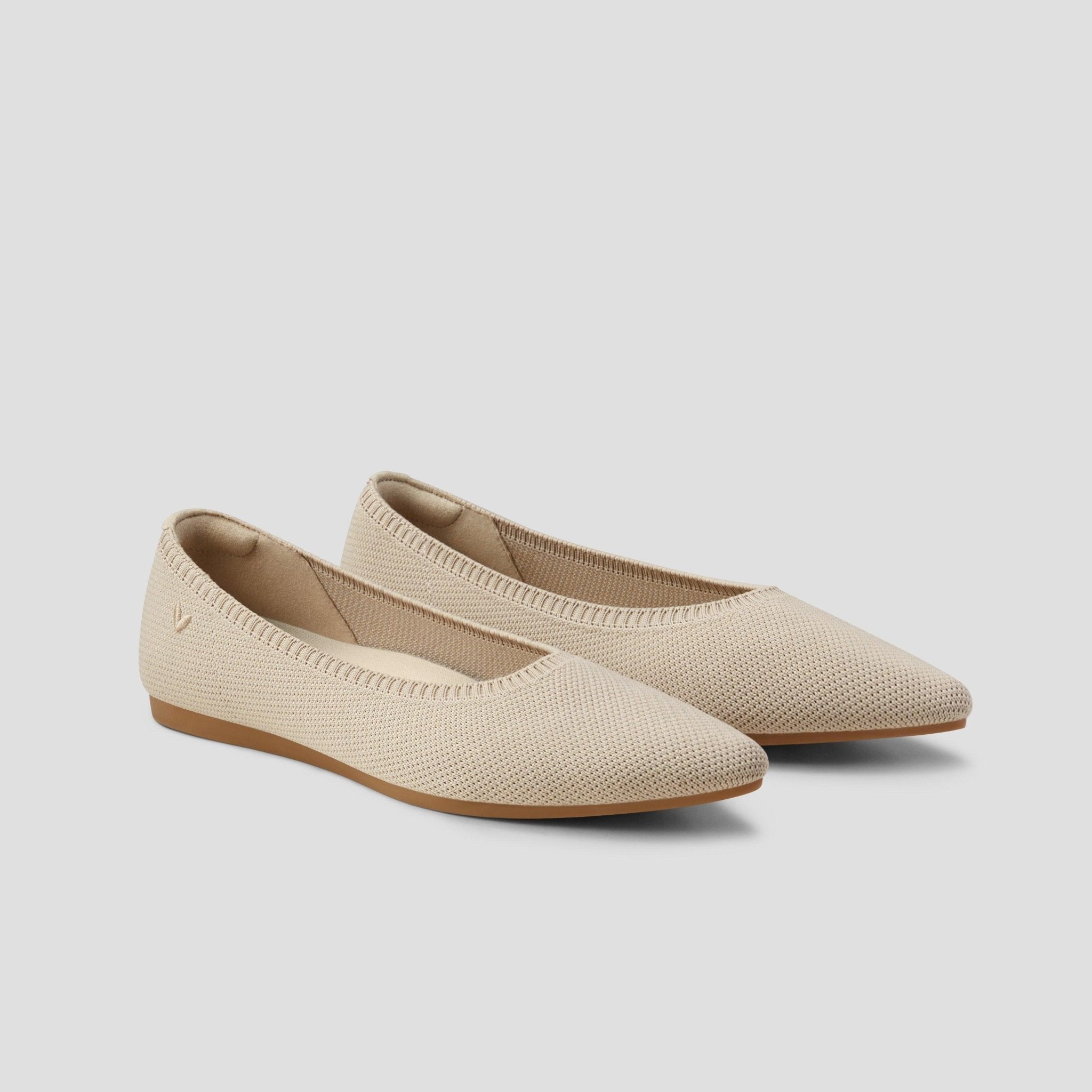 [Aria 5°] Pointed toe flat shoes