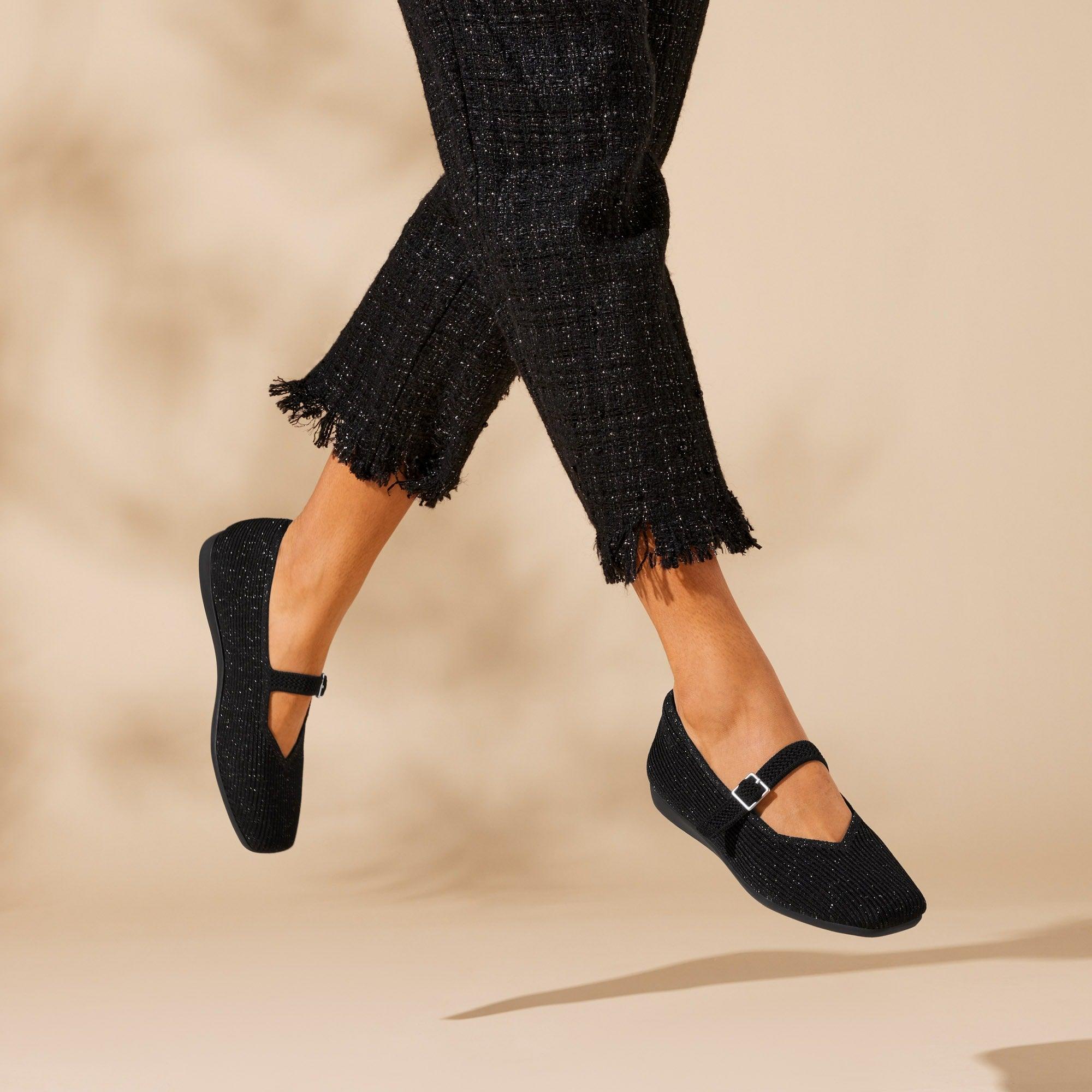 [Margot Walker Mary-Jane] Square toe Ultra-lightweight Thick Sole Mary-Jane Flat Shoes