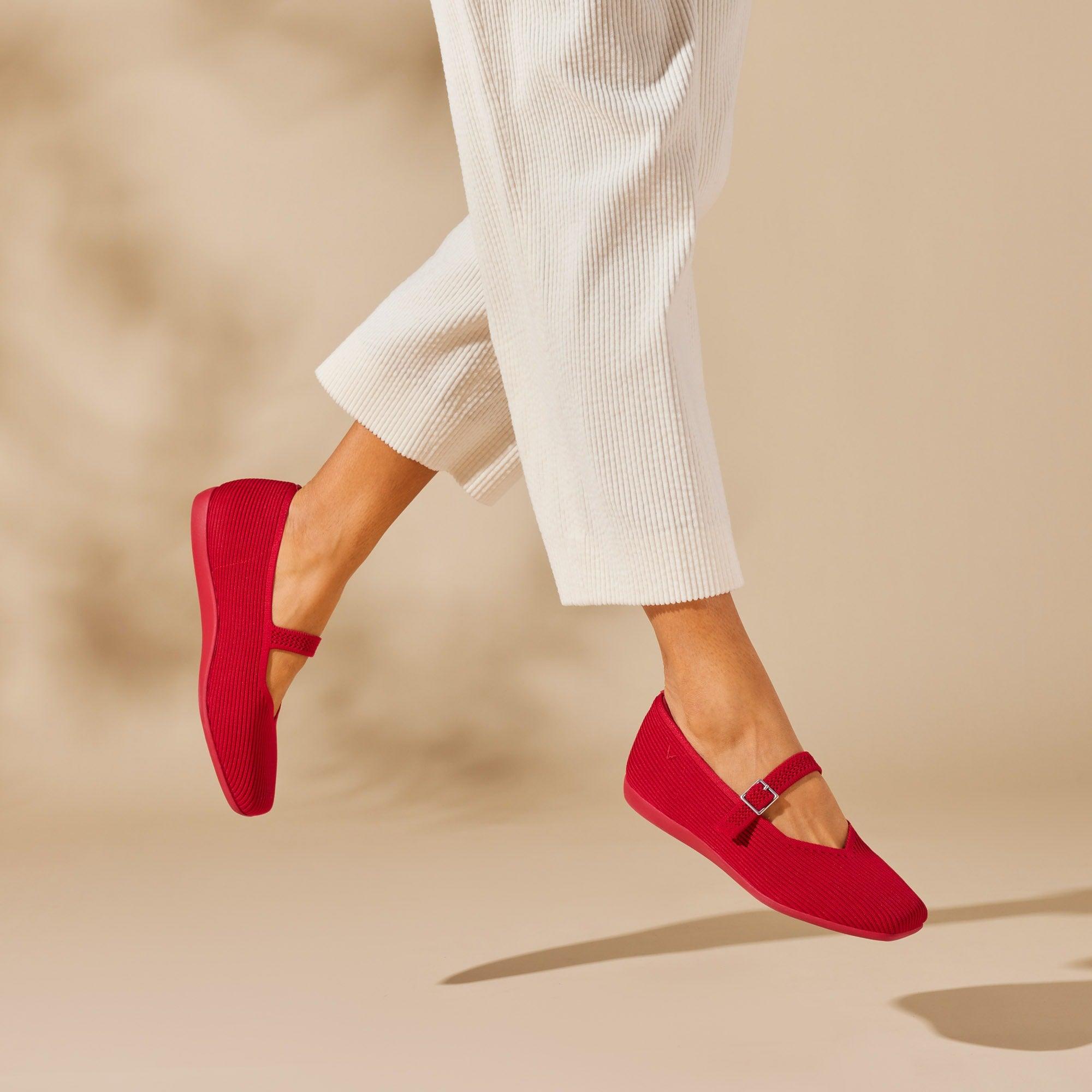 [Margot Walker Mary-Jane] Square toe Ultra-lightweight Thick Sole Mary-Jane Flat Shoes