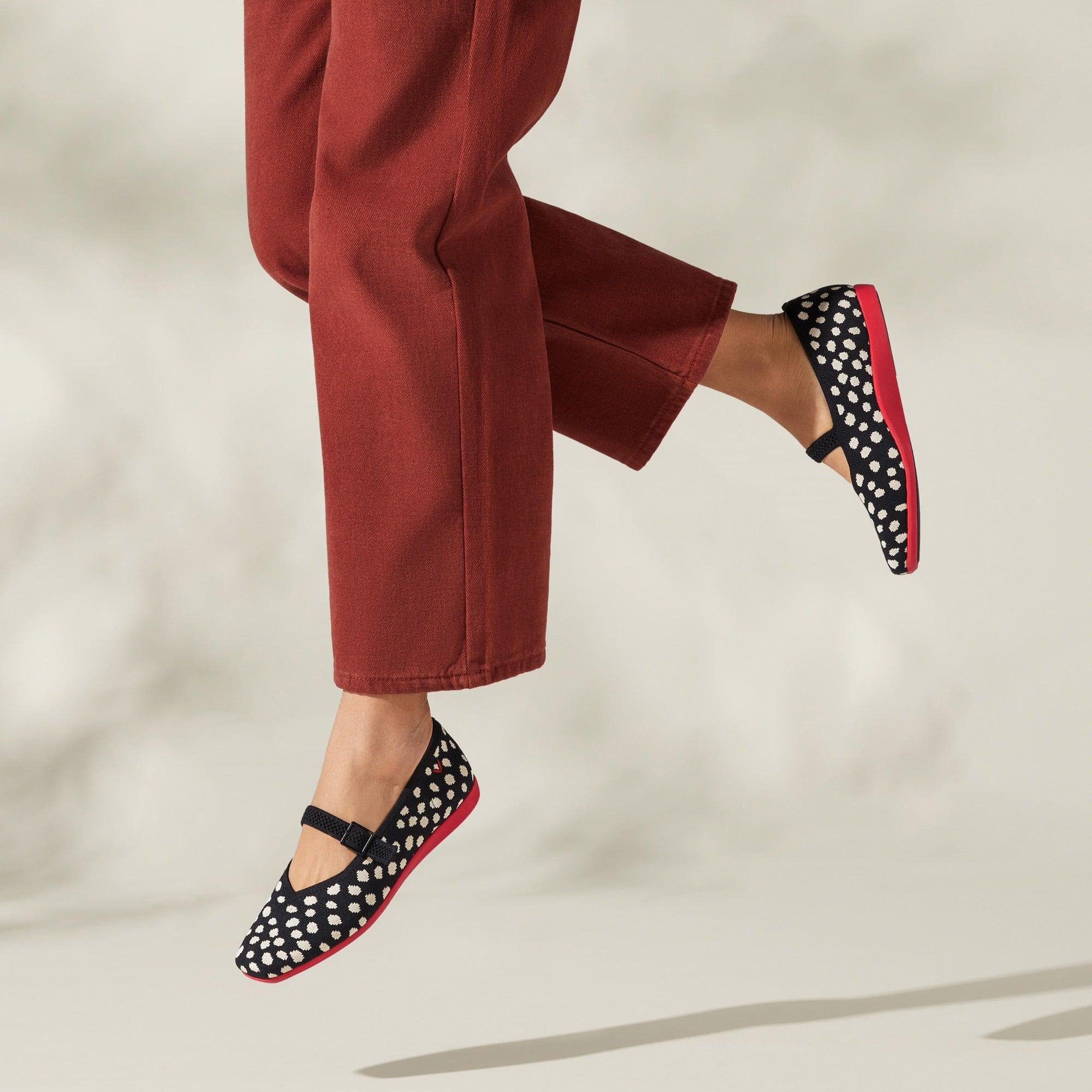[Margot Walker Mary-Jane] Square toe Ultra-lightweight Thick Sole Mary-Jane Flat Shoes