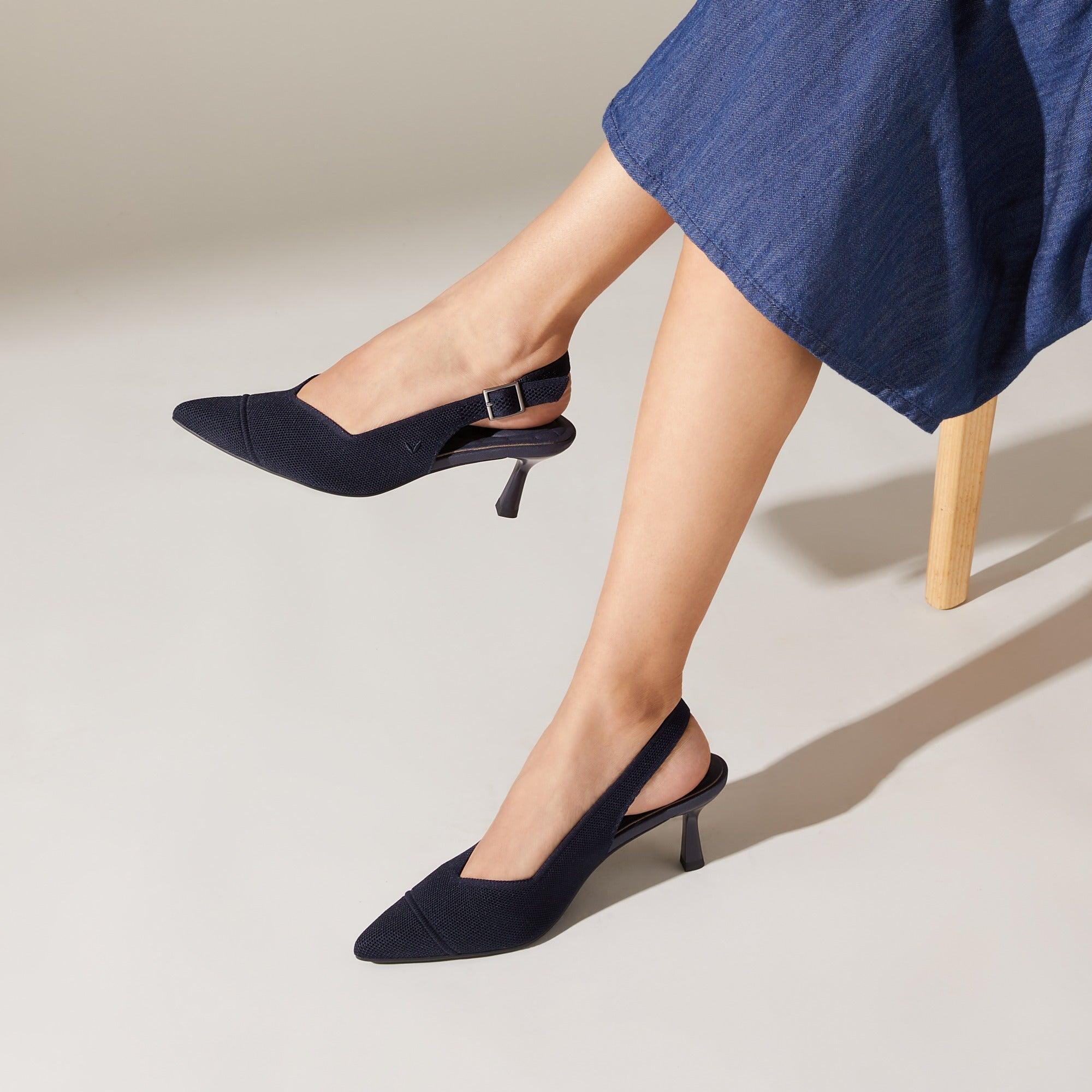 [Addison] Pointed toe slingback sandals