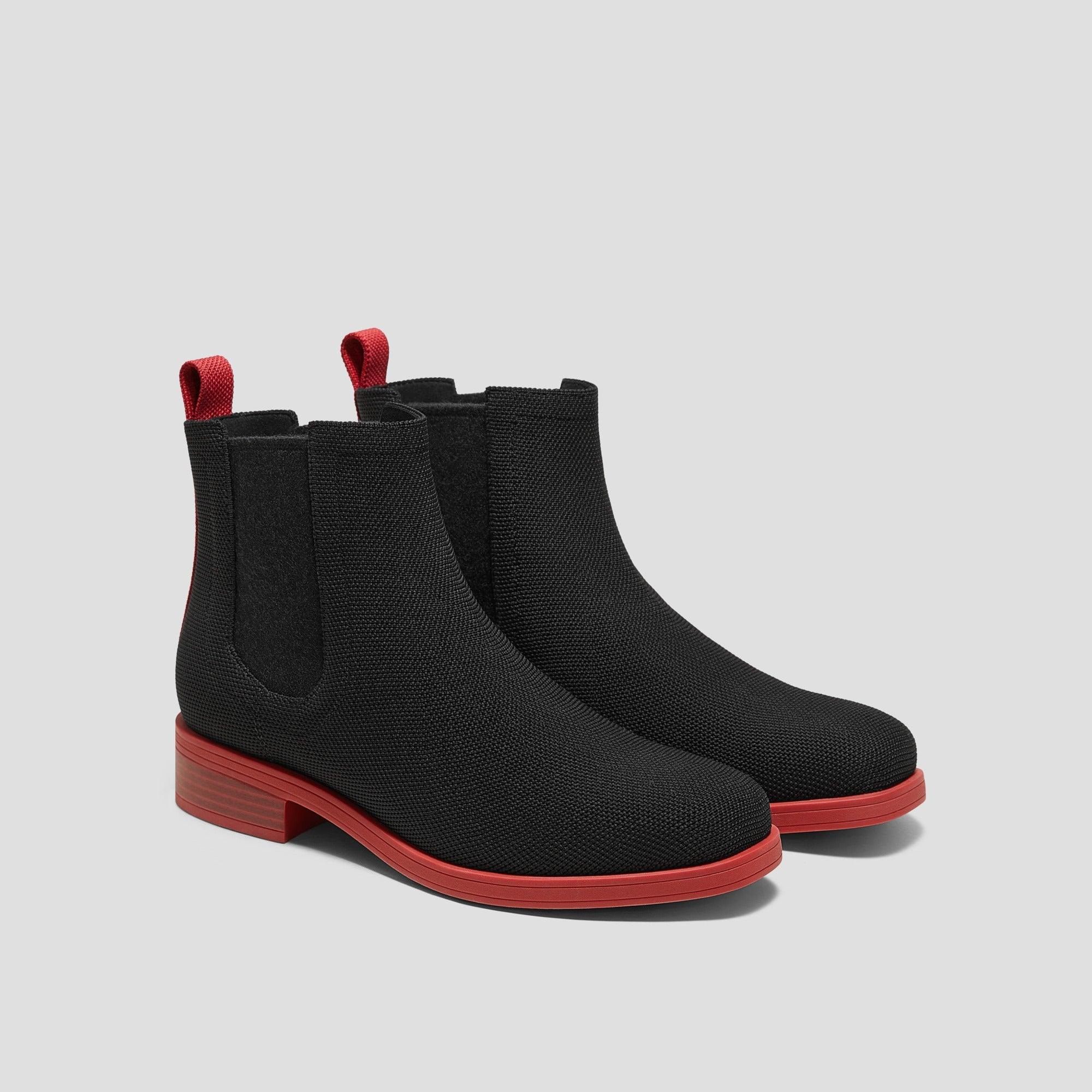 [Clara] Square toe Water-repellent Ankle Chelsea Boots