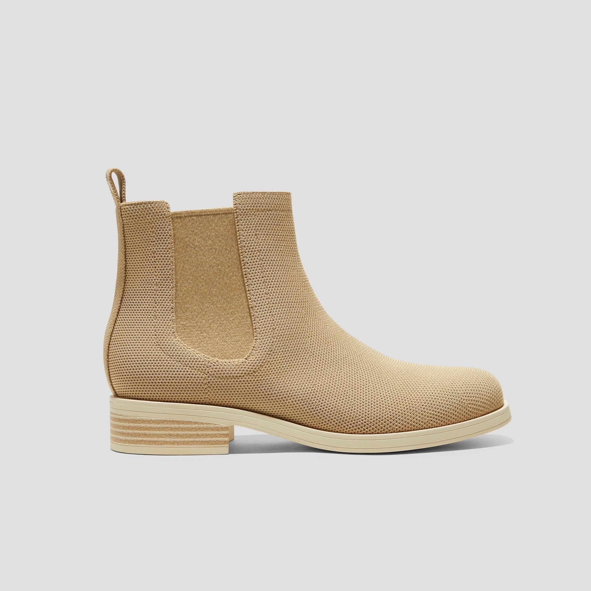 [Clara] Square toe Water-repellent Ankle Chelsea Boots