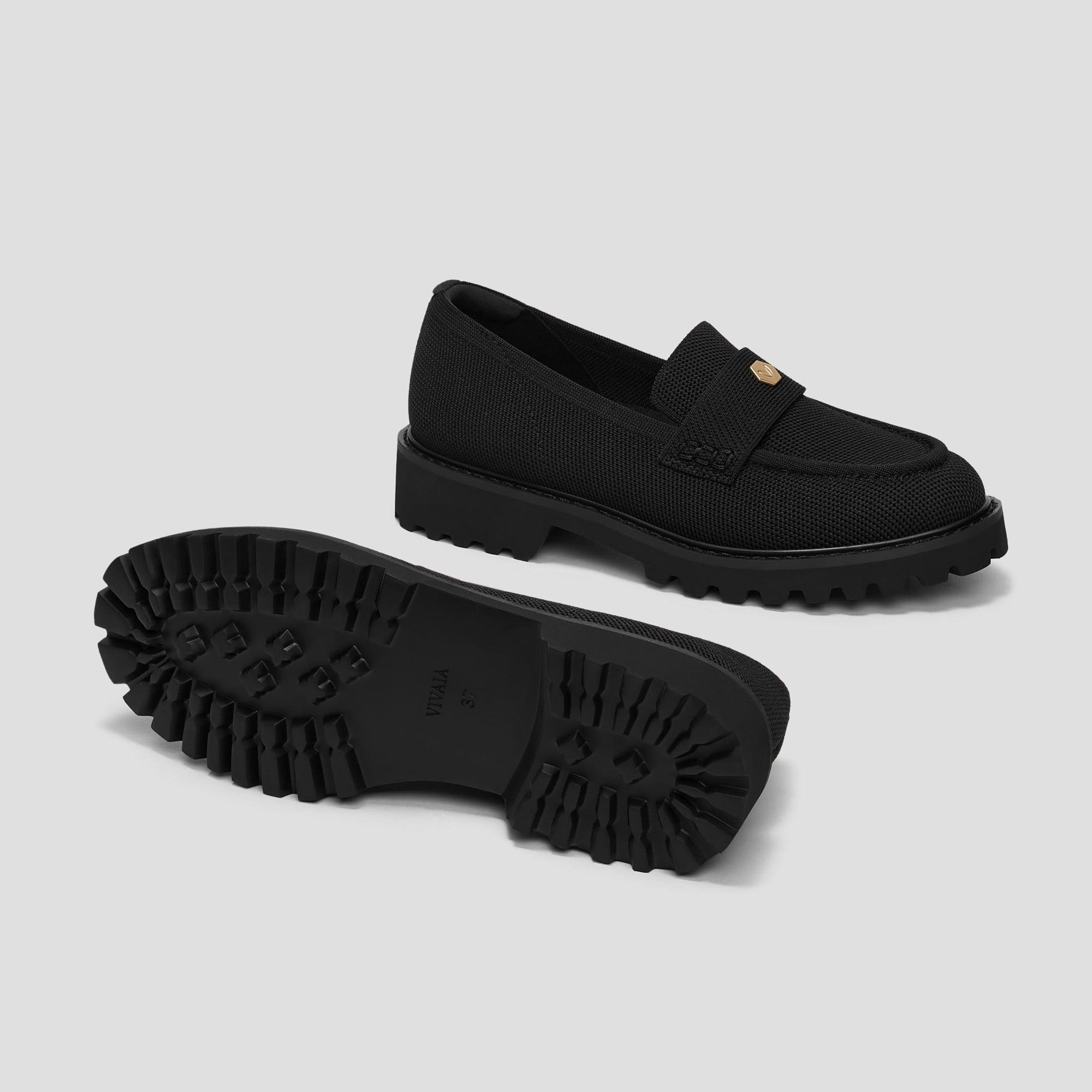 [Francesca] Almond Toe Platform Truck Sole Loafers
