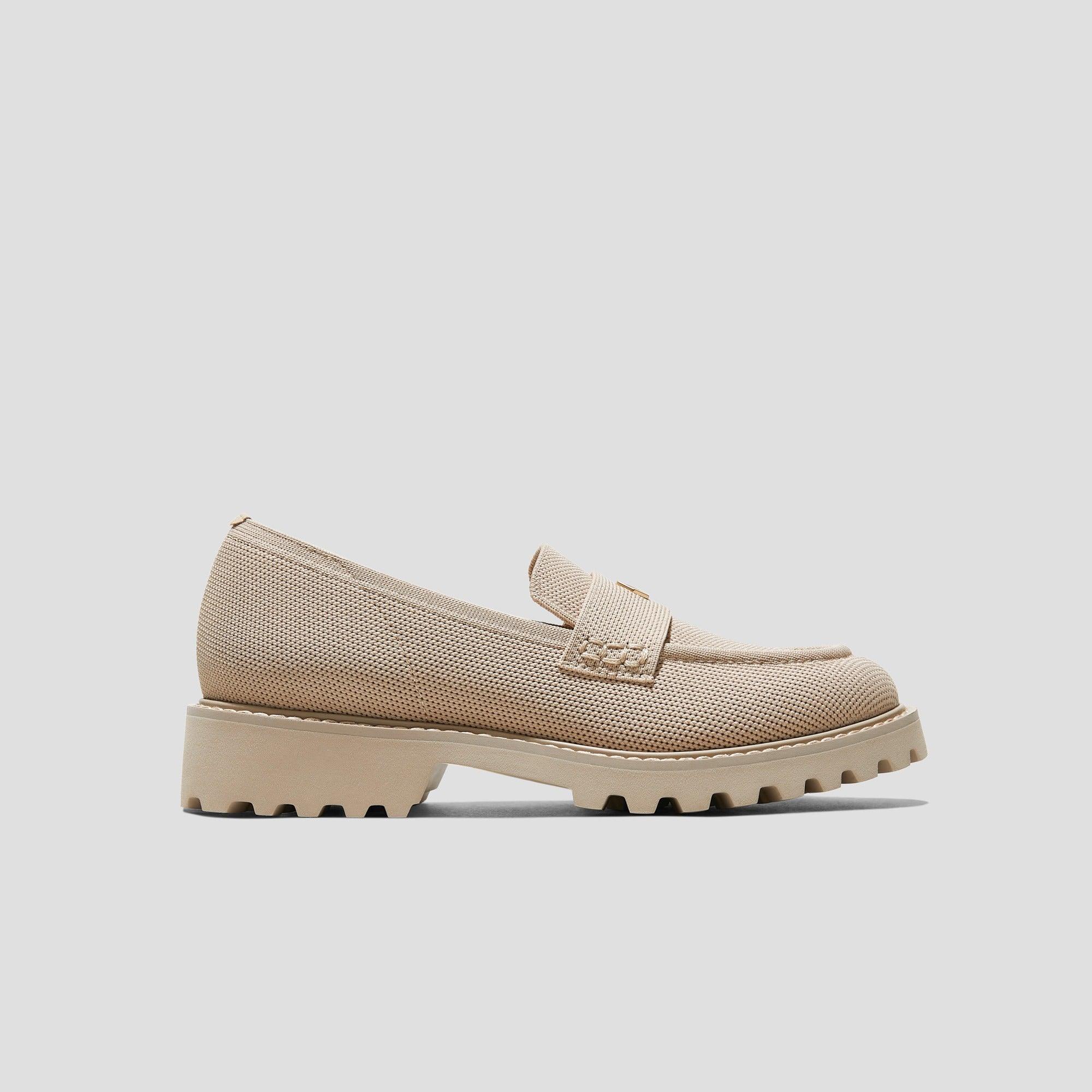 [Francesca] Almond Toe Platform Truck Sole Loafers