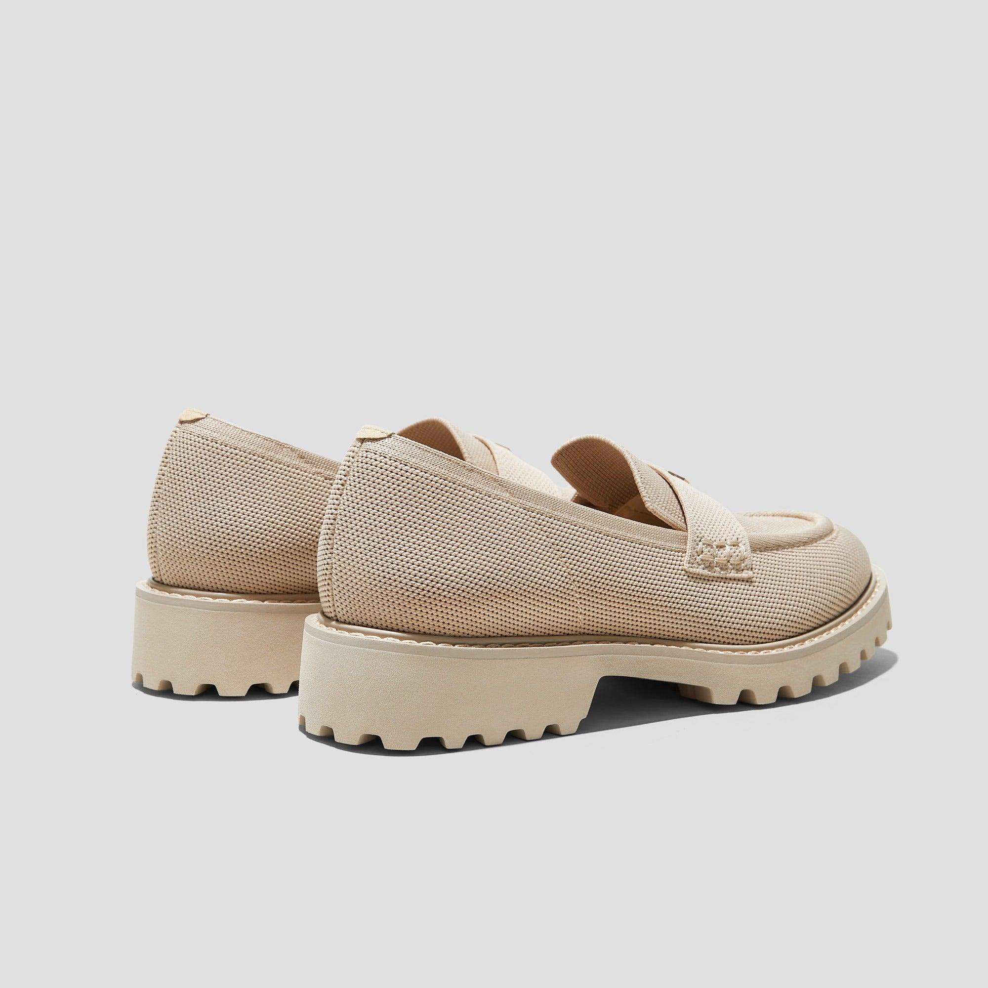 [Francesca] Almond Toe Platform Truck Sole Loafers