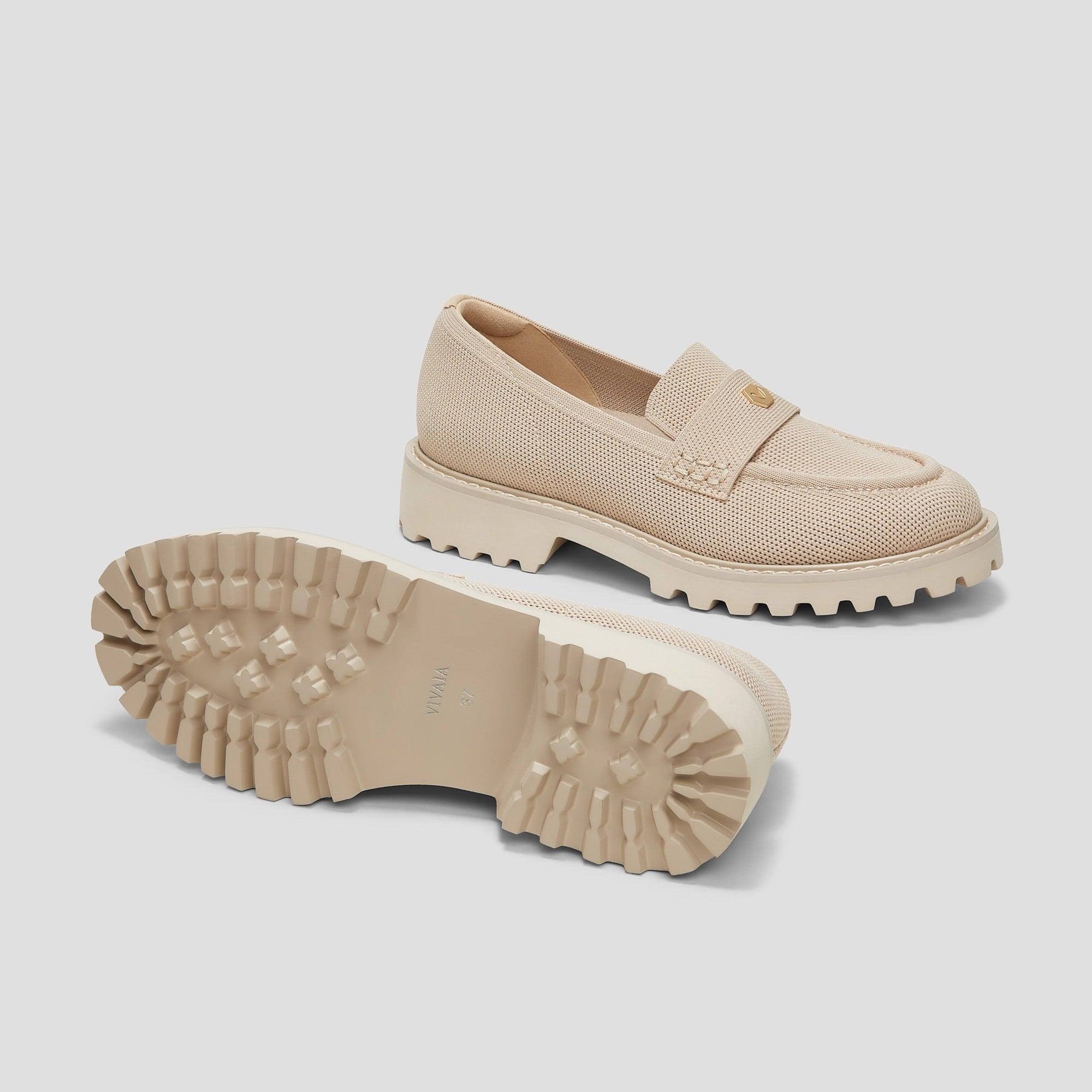 [Francesca] Almond Toe Platform Truck Sole Loafers