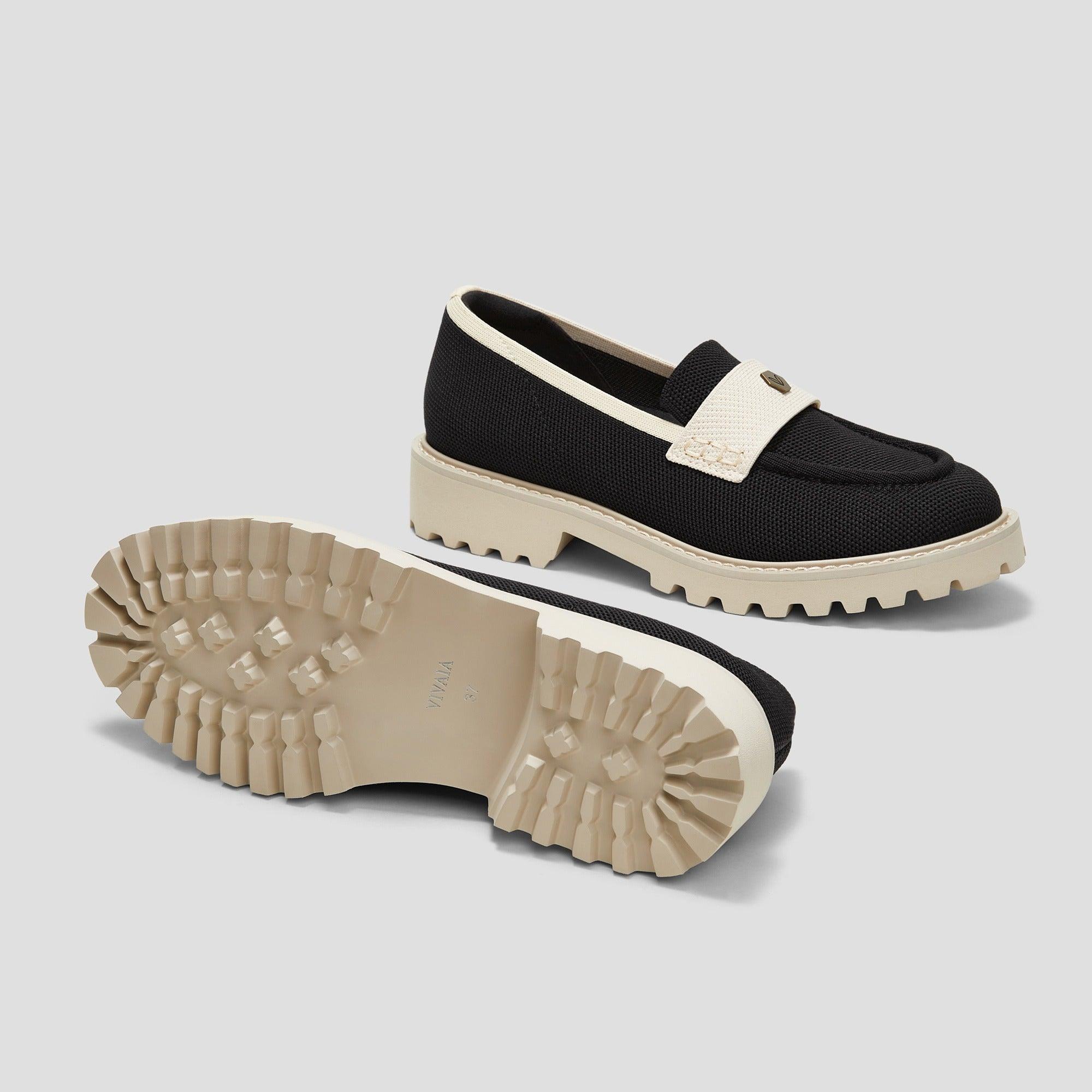 [Francesca] Almond Toe Platform Truck Sole Loafers