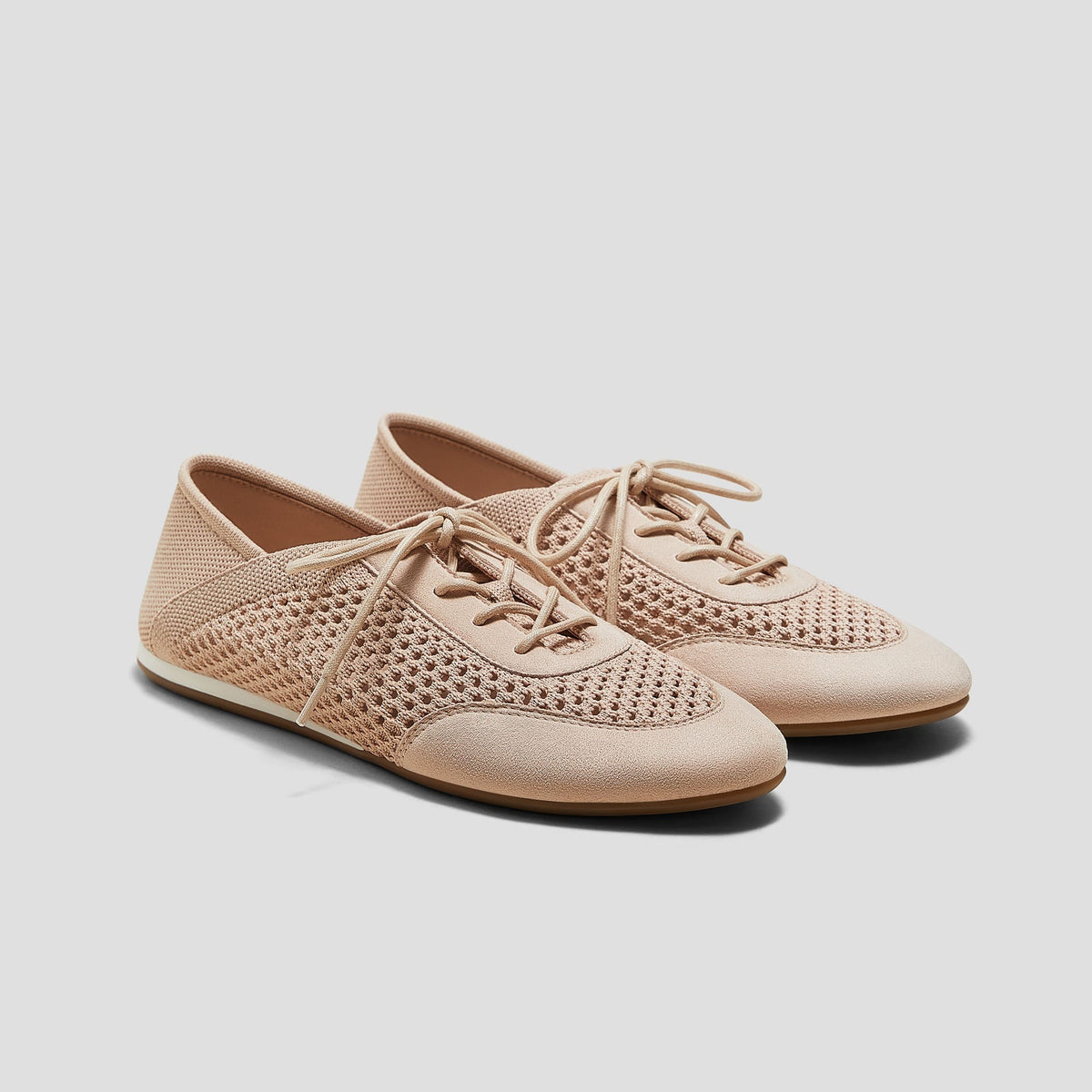 [Yara] Almond toe mesh ballet sneakers