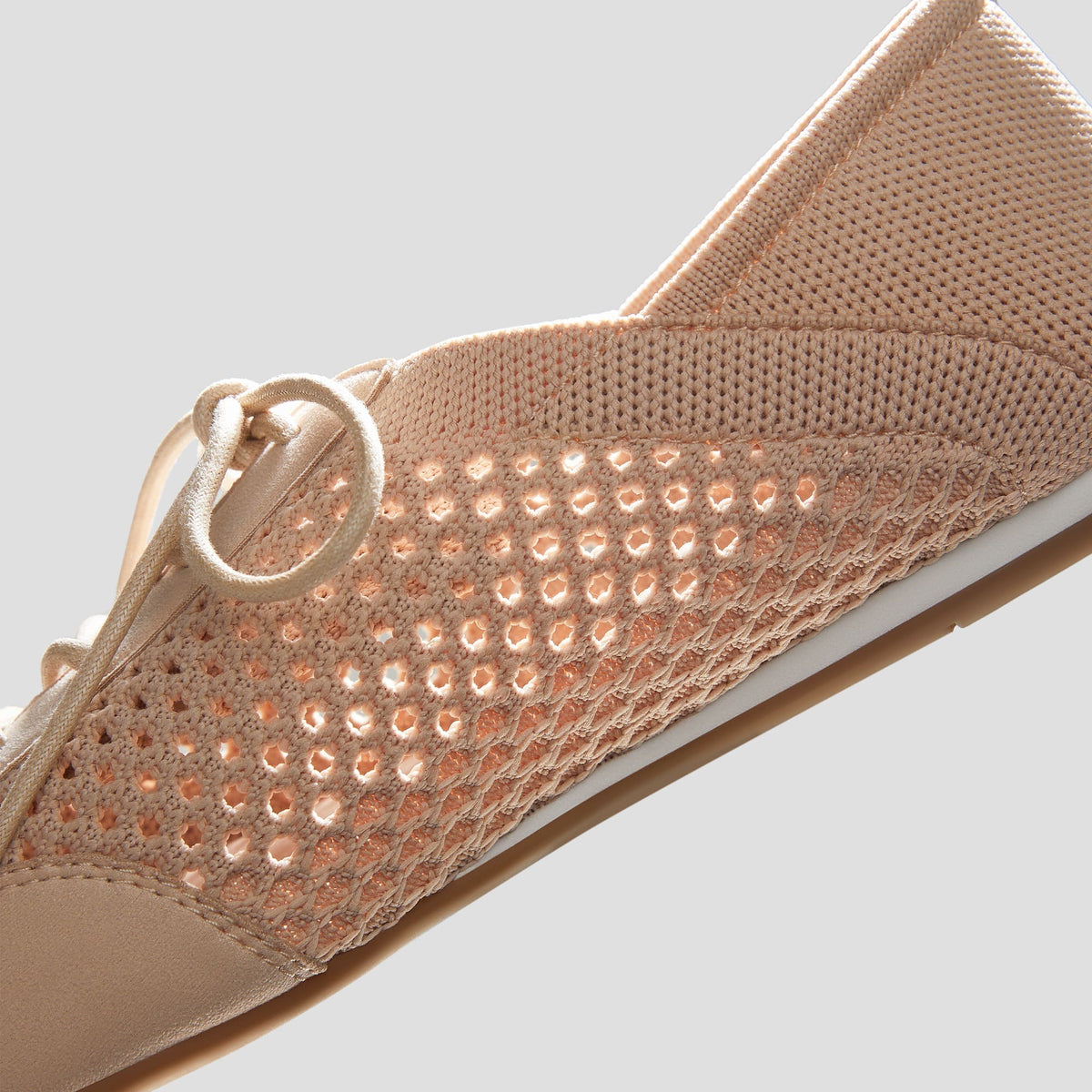 [Yara] Almond toe mesh ballet sneakers