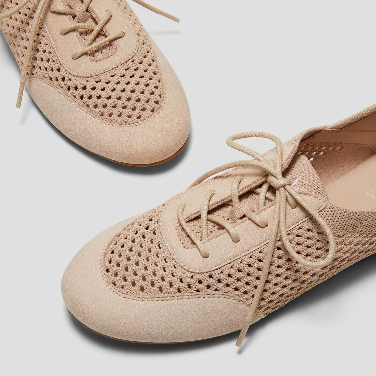 [Yara] Almond toe mesh ballet sneakers