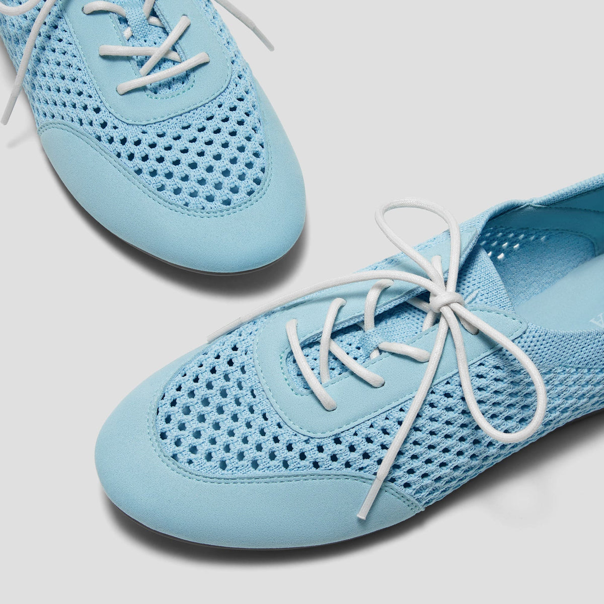[Yara] Almond toe mesh ballet sneakers