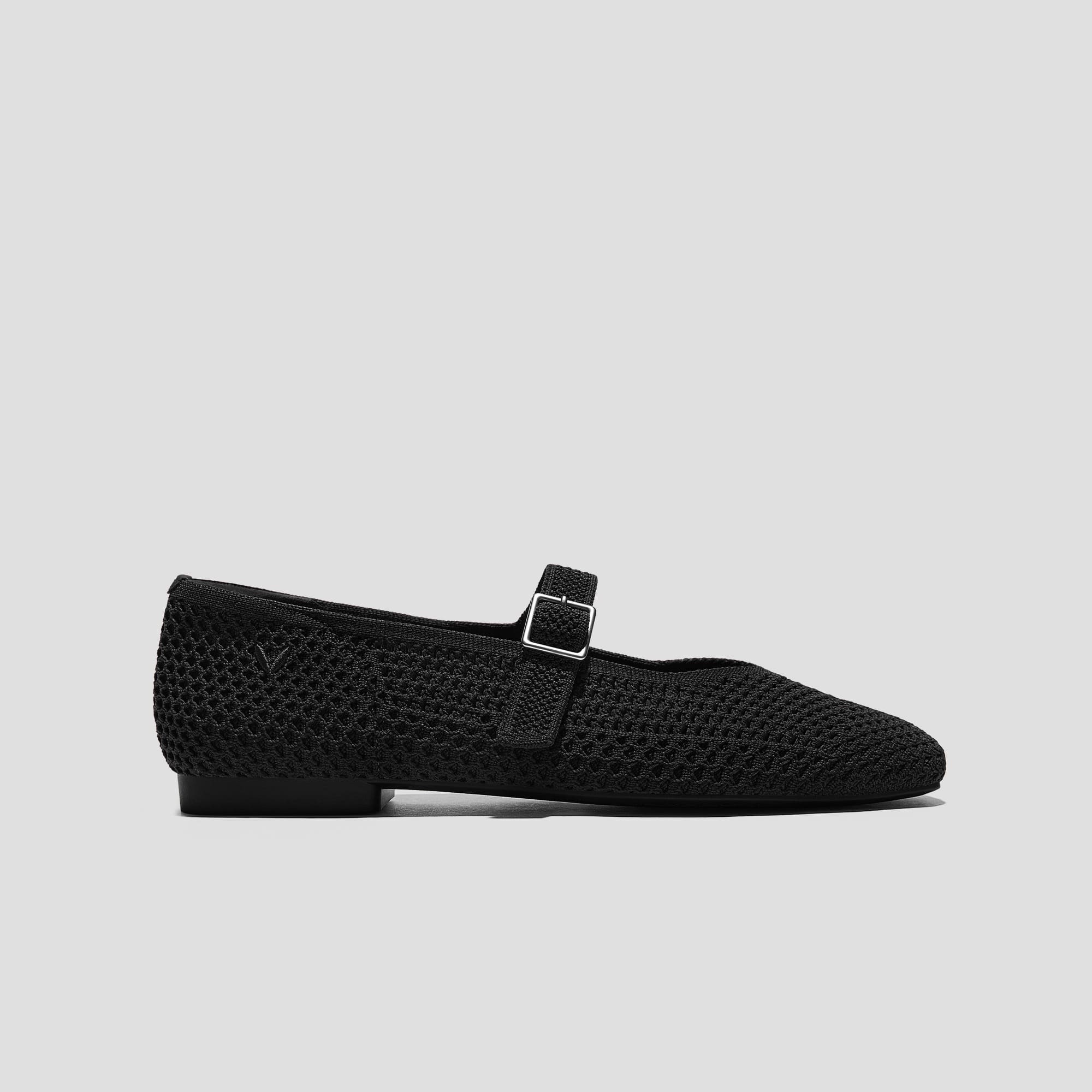 [Margot Mary-Jane Mesh] Square toe Mary-Jane Flat Shoes