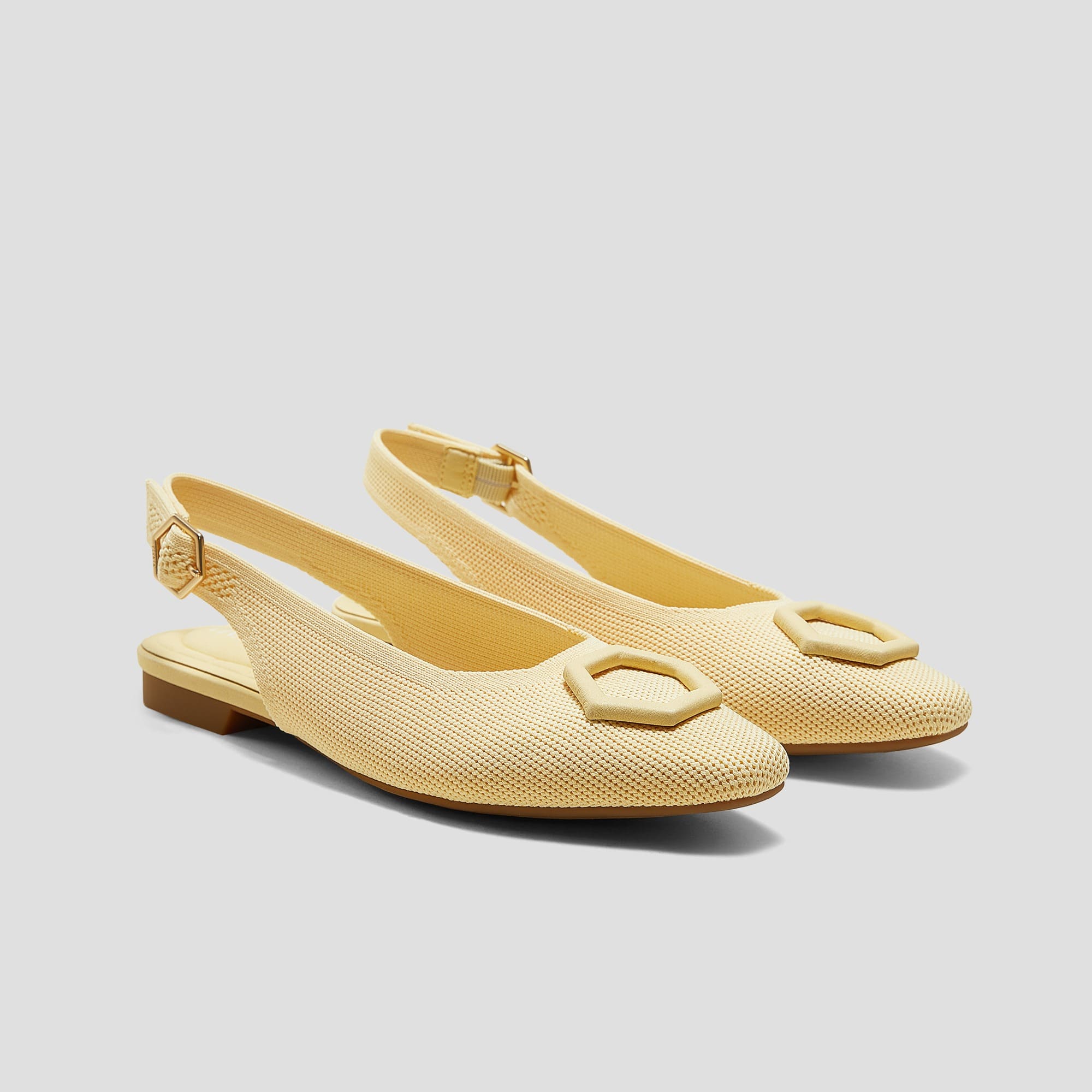 [Kalina] Square toe slingback sandals