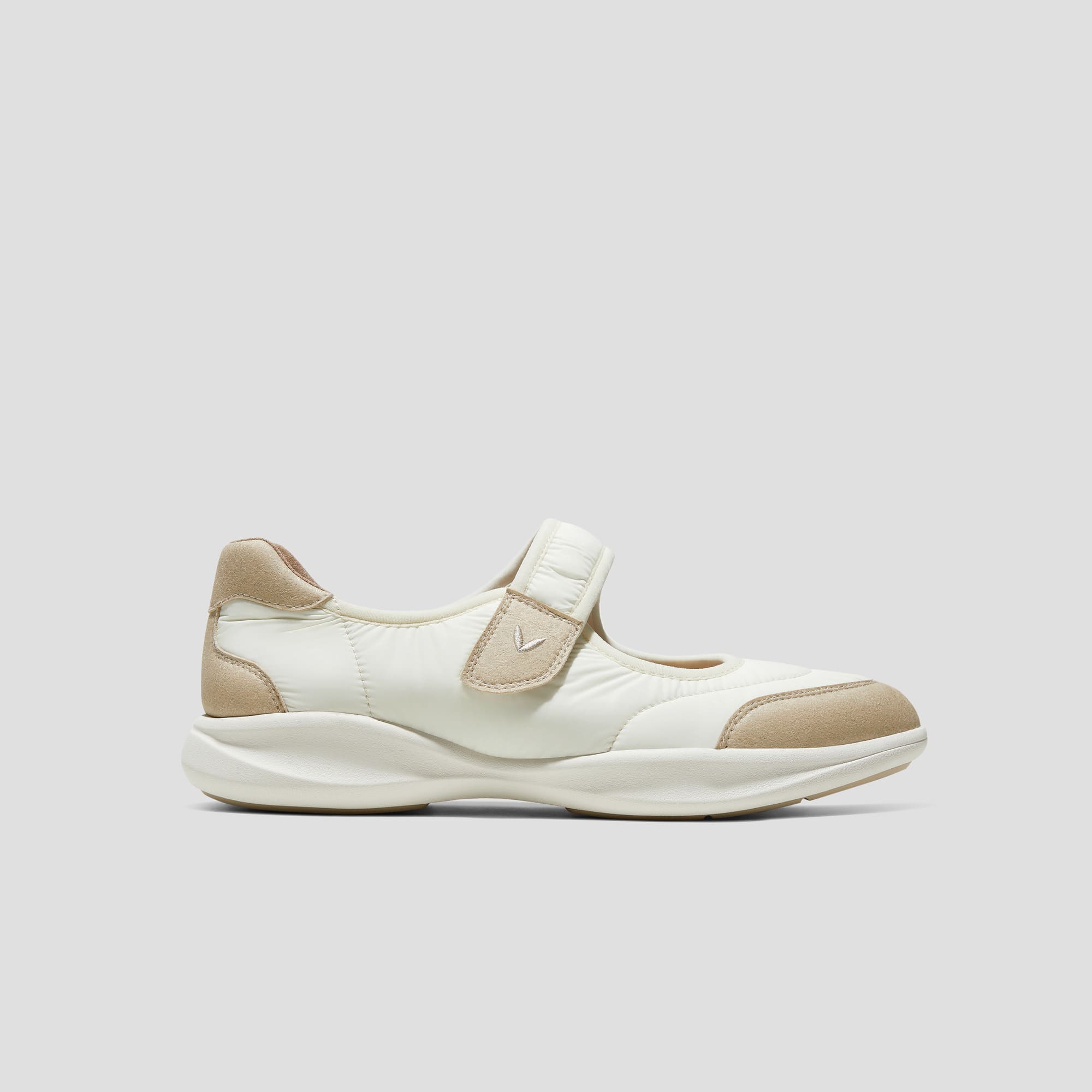 [Ivee] Round toe recycled nylon Mary Jane sneakers flat 