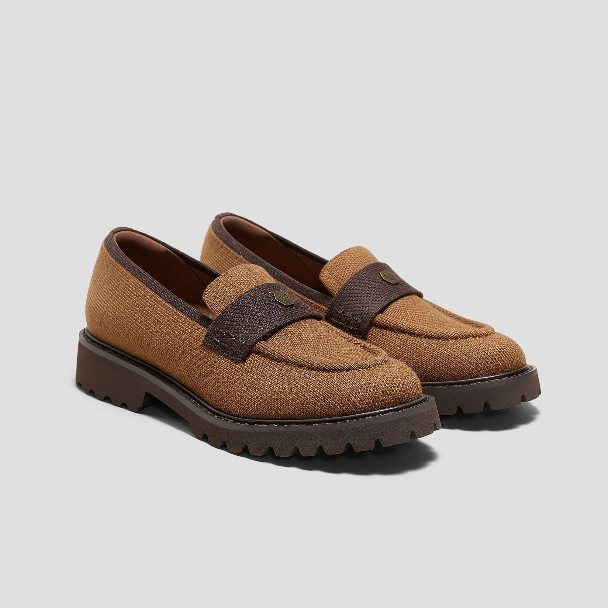 [Francesca] Almond Toe Platform Truck Sole Loafers