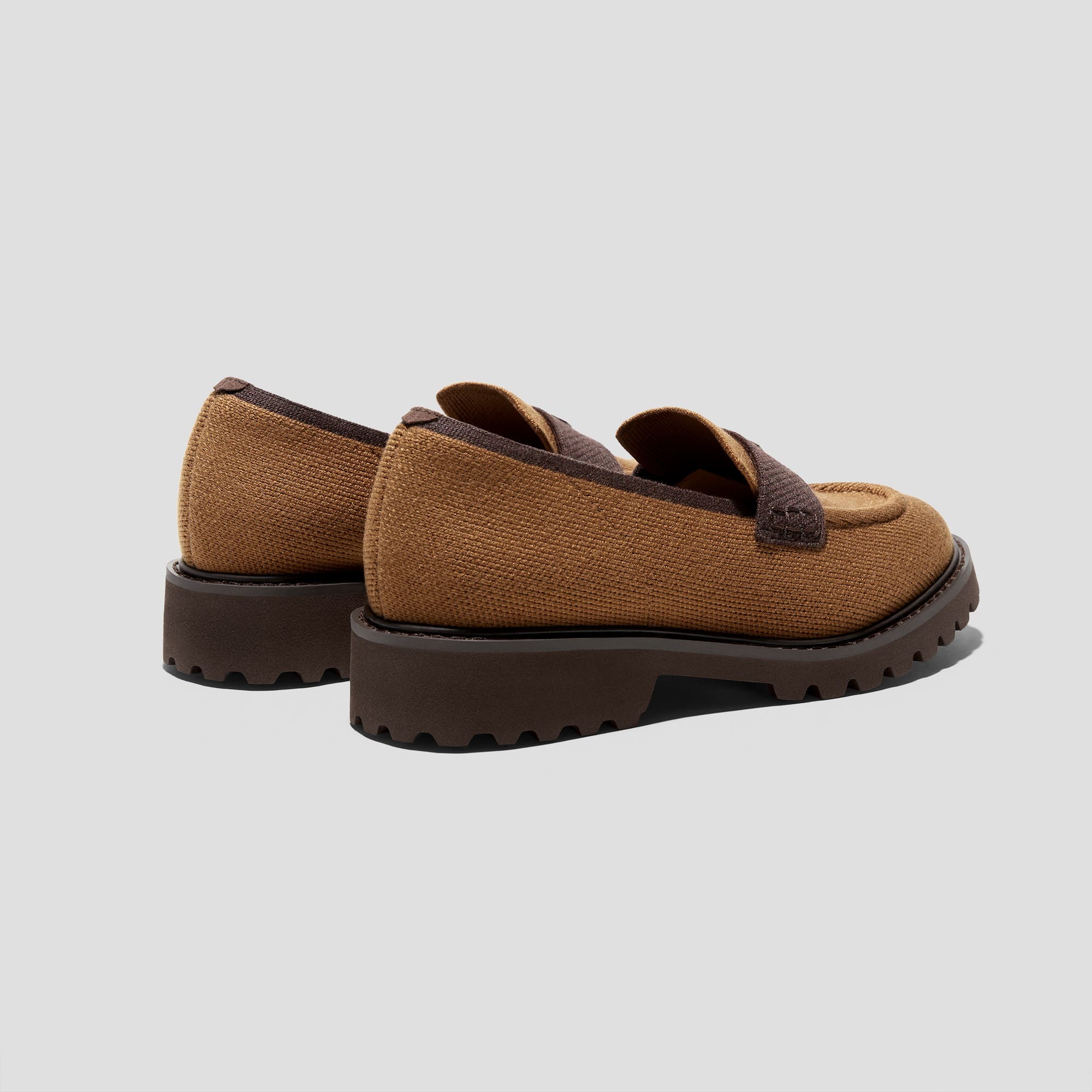 [Francesca] Almond Toe Platform Truck Sole Loafers