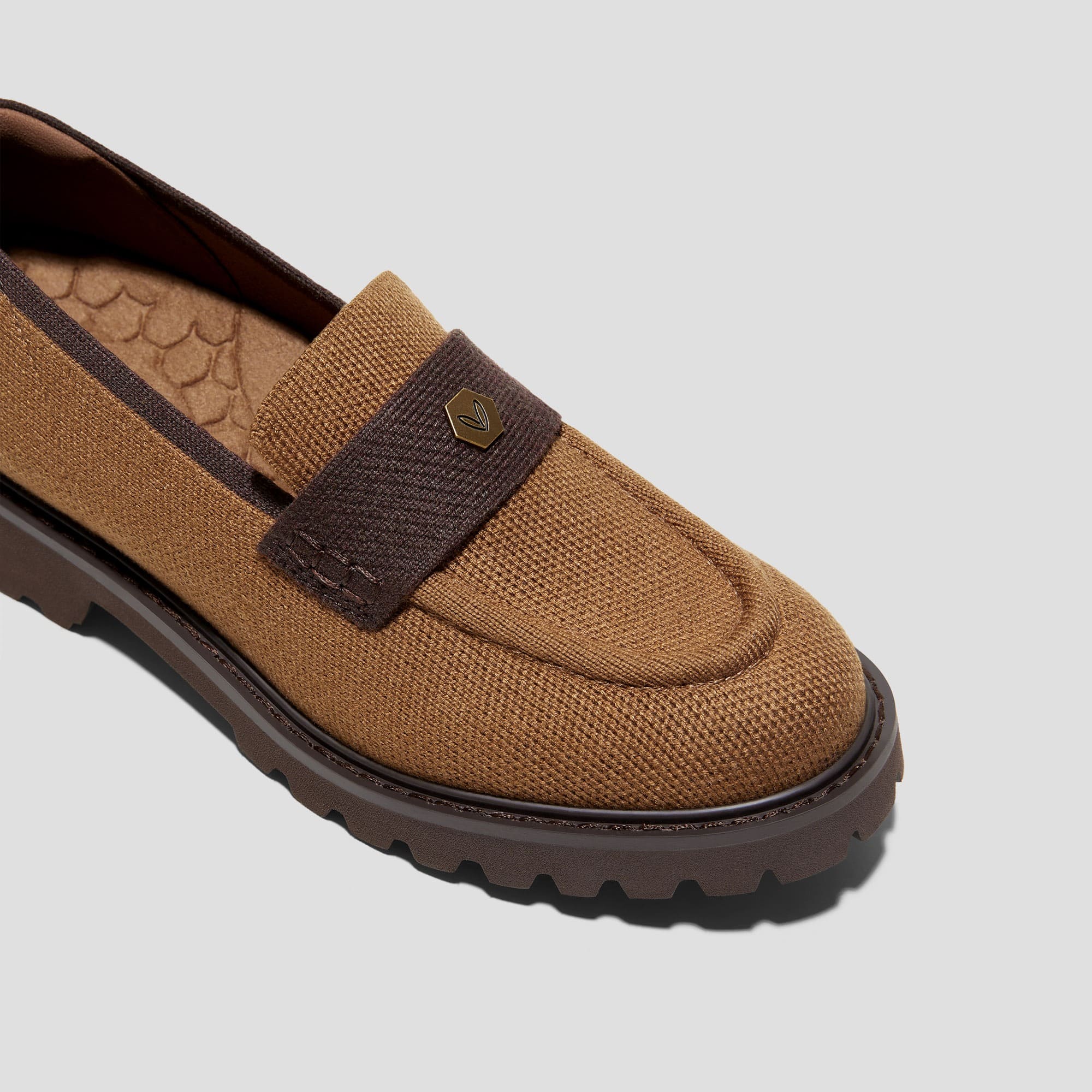 [Francesca] Almond Toe Platform Truck Sole Loafers