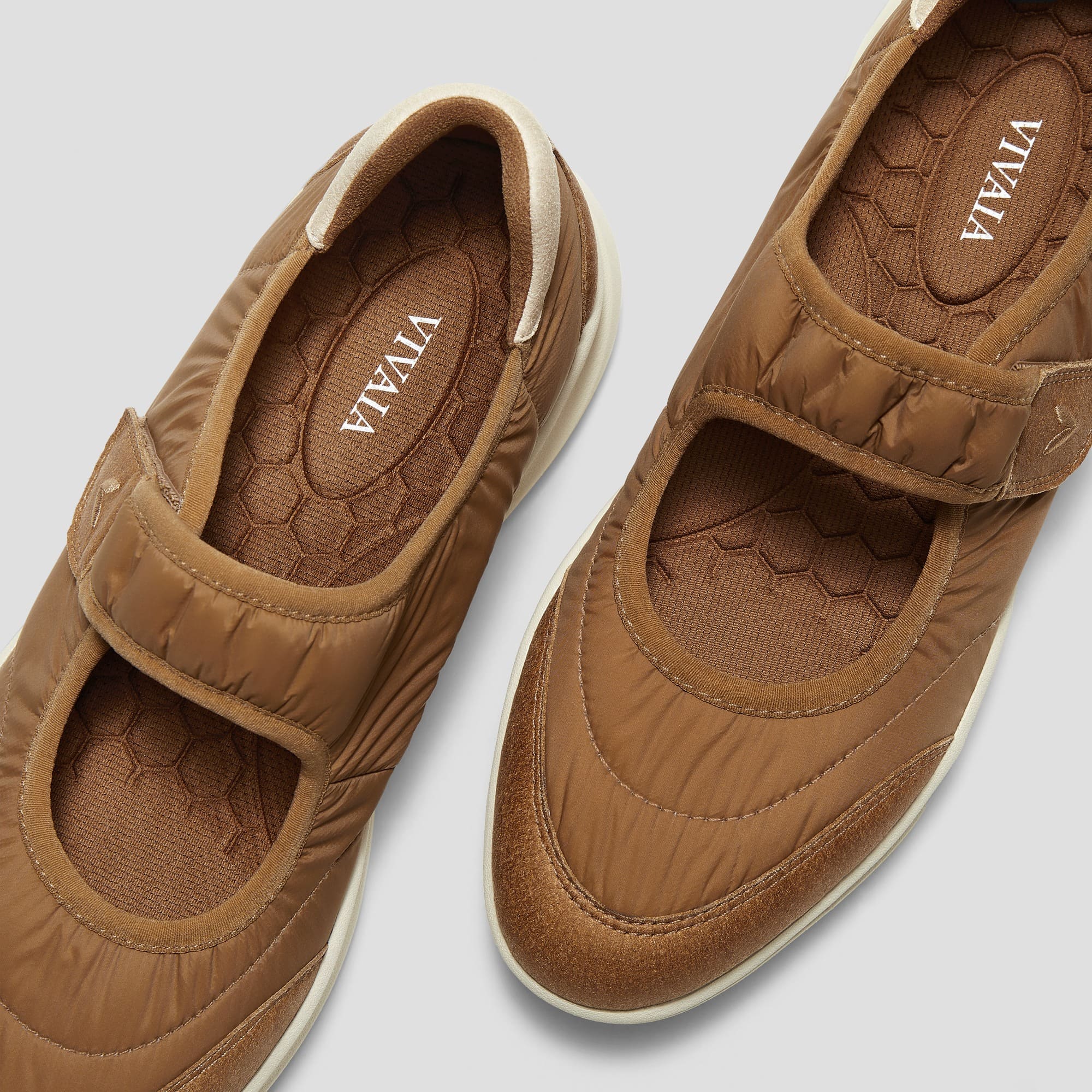 [Ivee] Round toe recycled nylon Mary Jane sneakers flat 