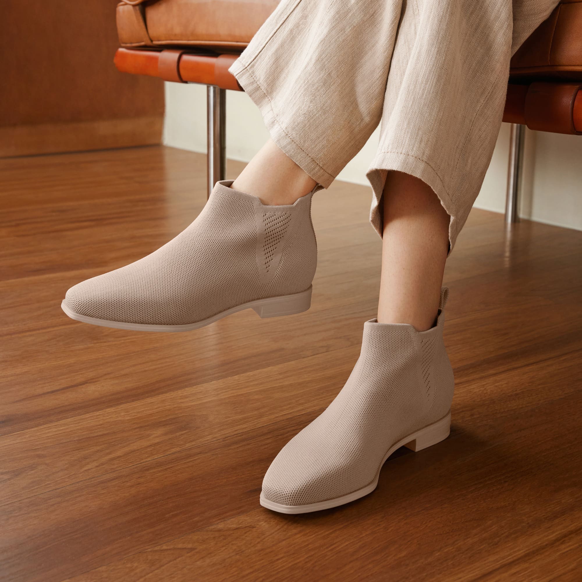 [Ryan Slip-on] スクエアトゥ 撥水加工 スリッポン チェルシーブーツ