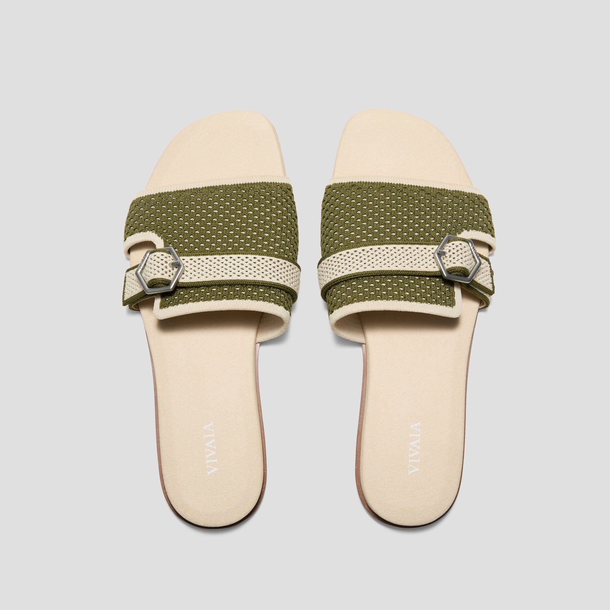 [Delia] スクエアトゥ フラットサンダル
