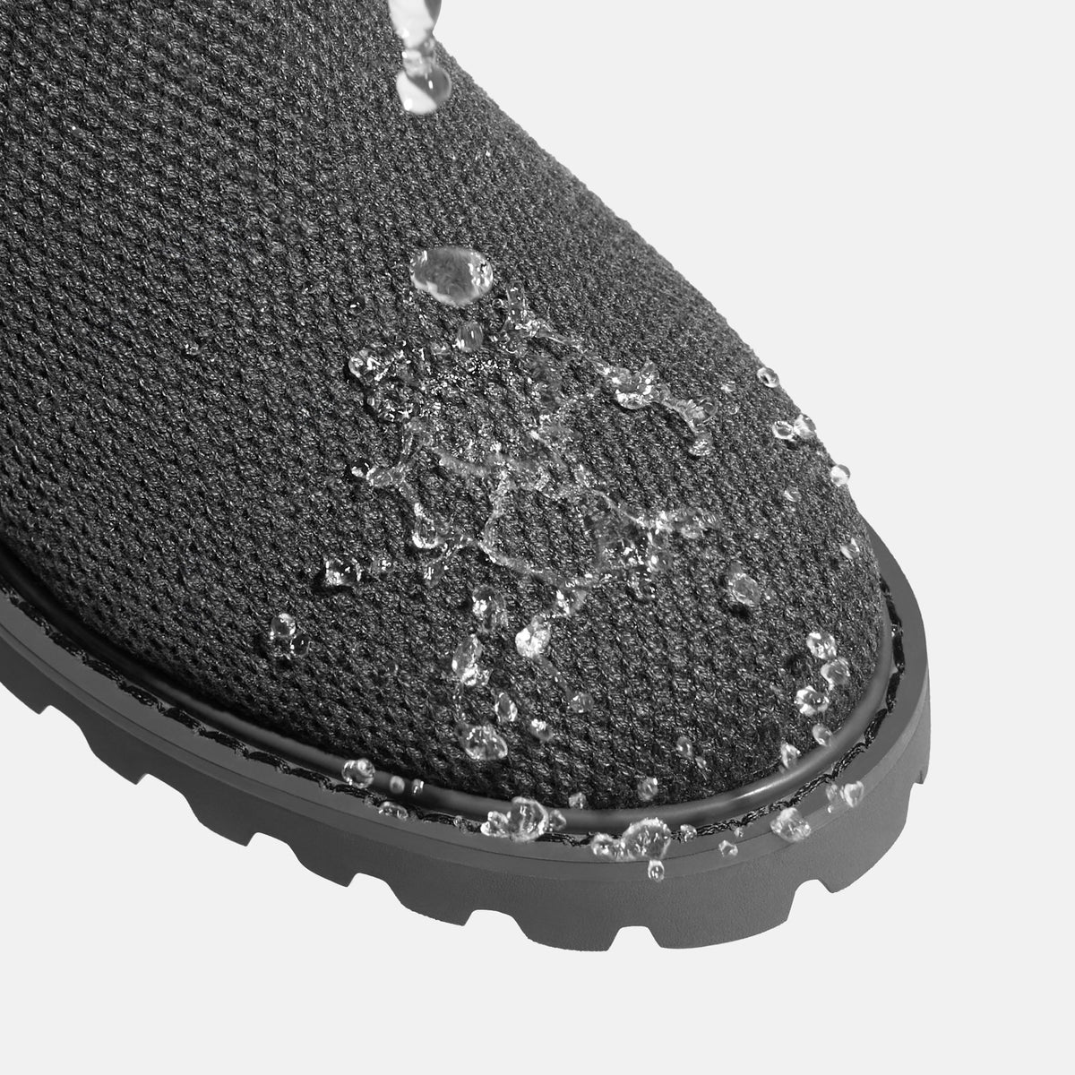 [Filipa] Round toe, water-repellent, stretchy, knee-high boots
