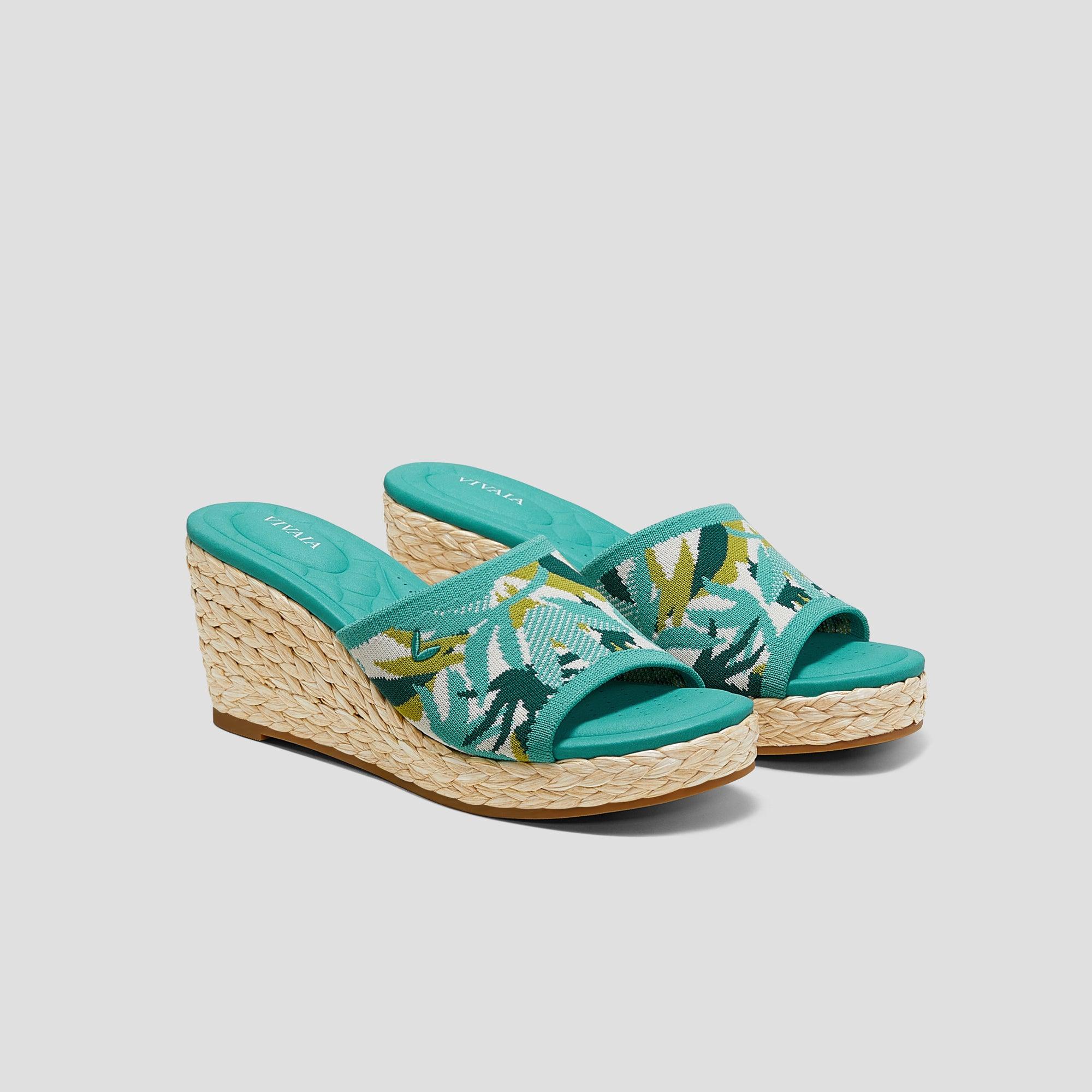 [Stacey Pro] Round toe wedge sandals