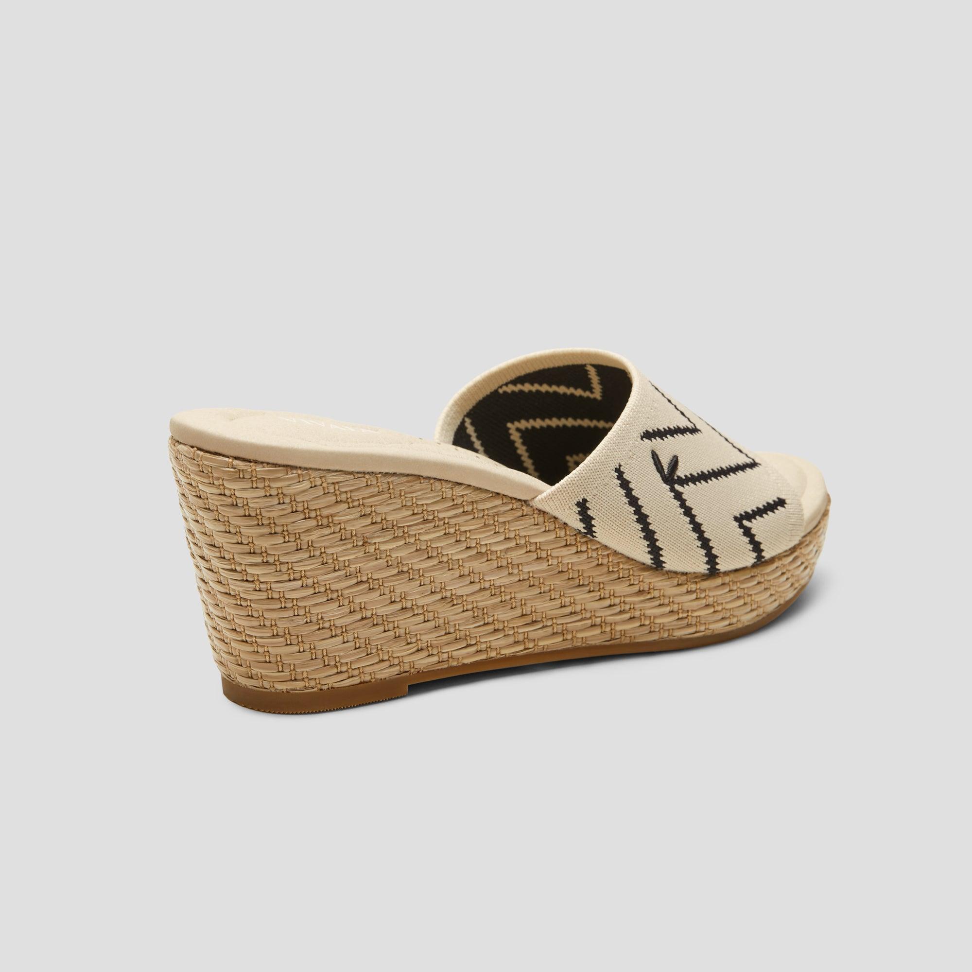 [Stacey Pro] Round toe wedge sandals