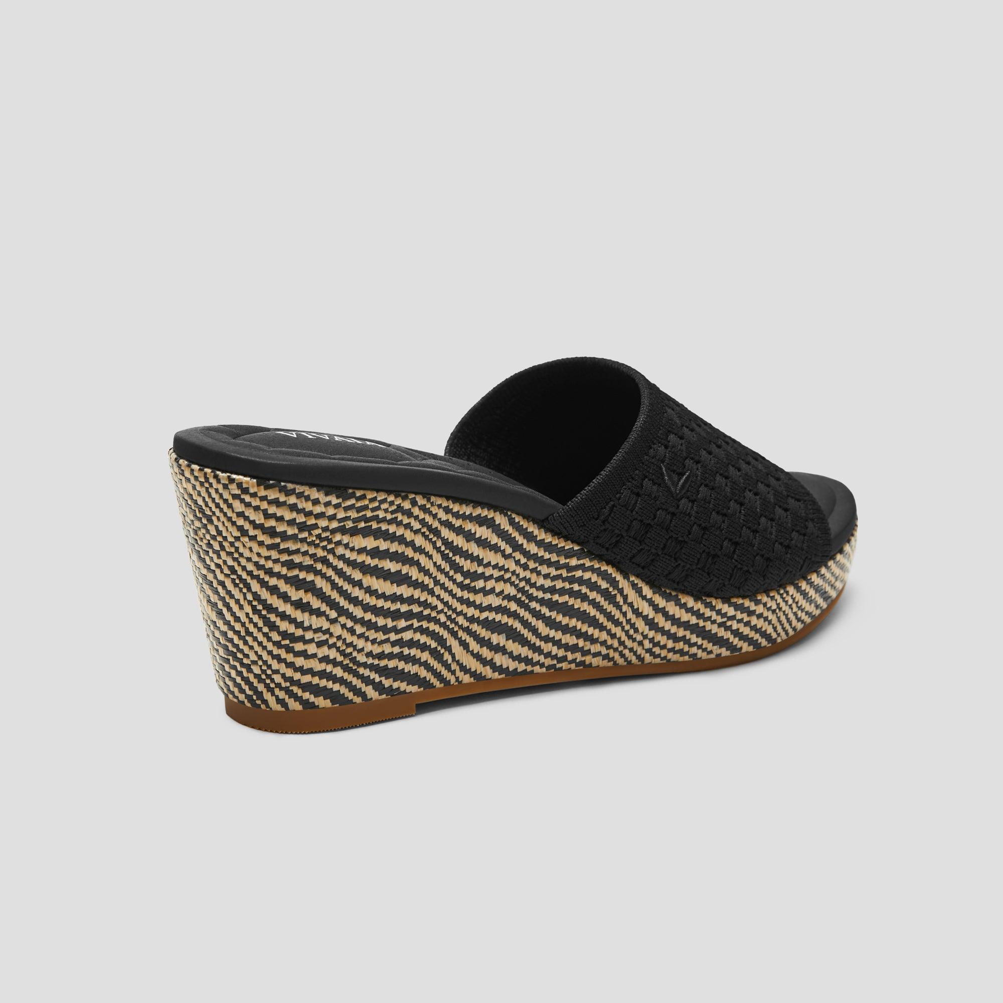 [Stacey Pro] Round toe wedge sandals