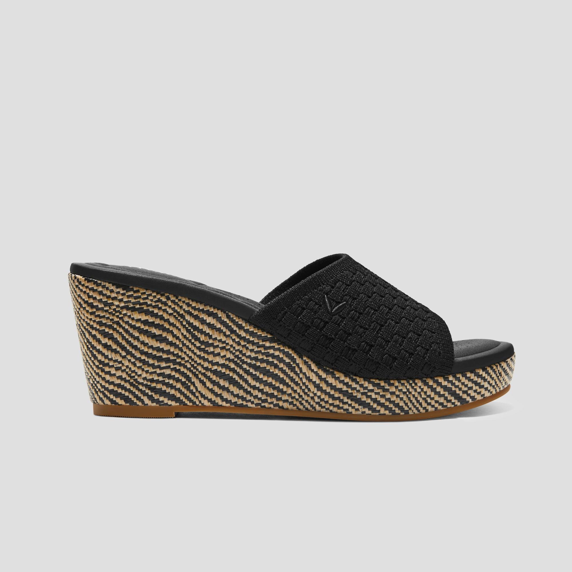 [Stacey Pro] Round toe wedge sandals