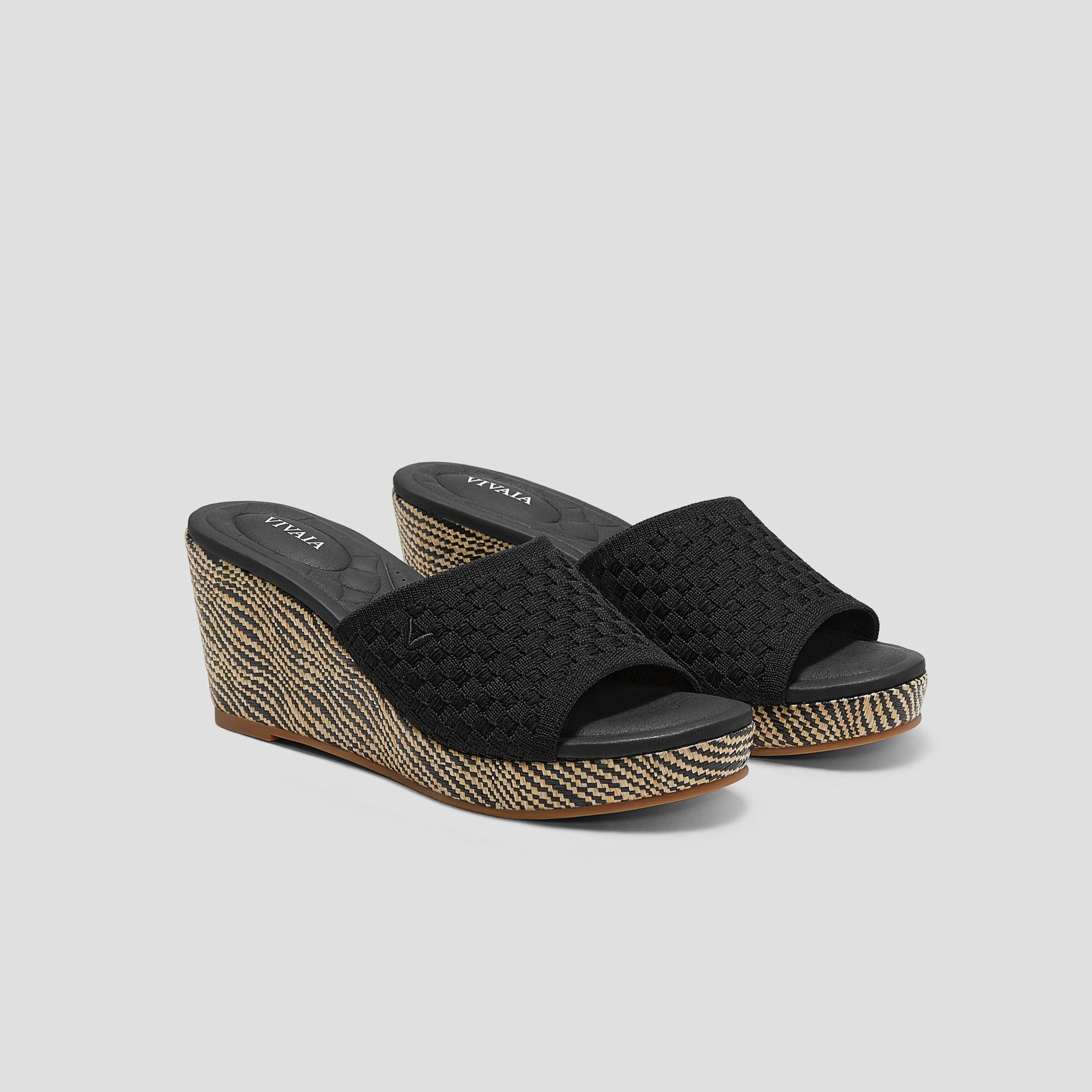 [Stacey Pro] Round toe wedge sandals