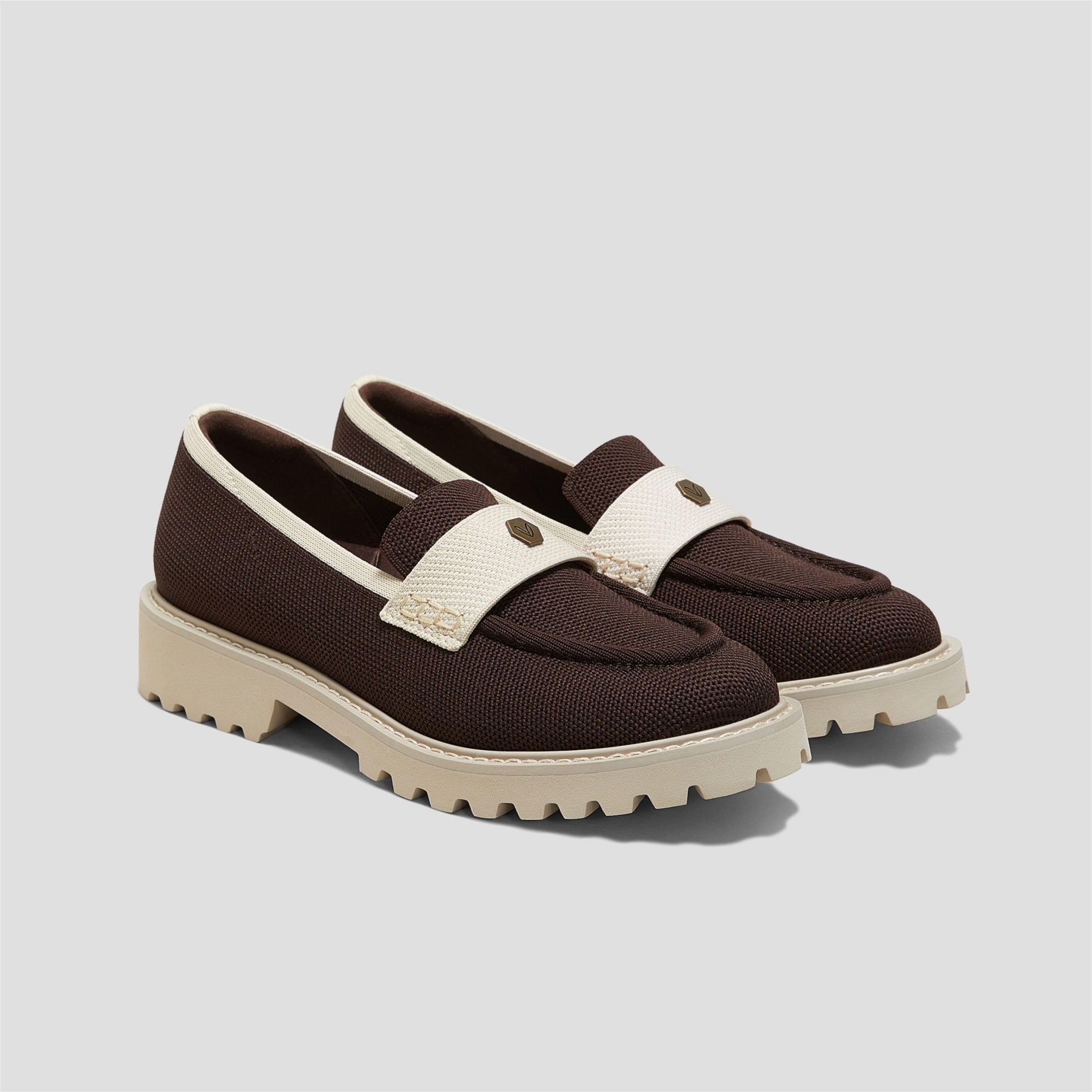 [Francesca] Almond Toe Platform Truck Sole Loafers