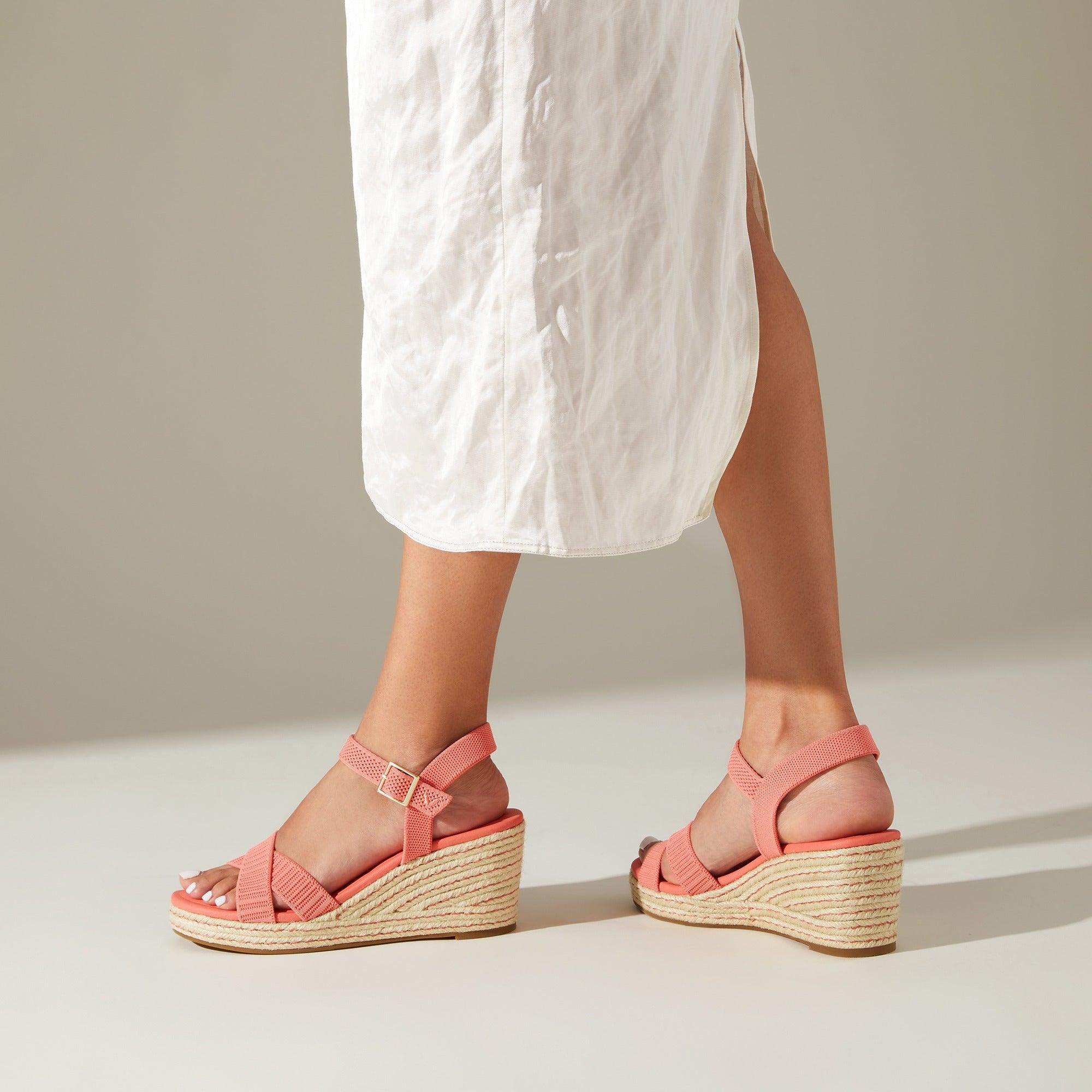 [Sally Pro] AdaptAll™ Round Toe Wedge Heel Sandals