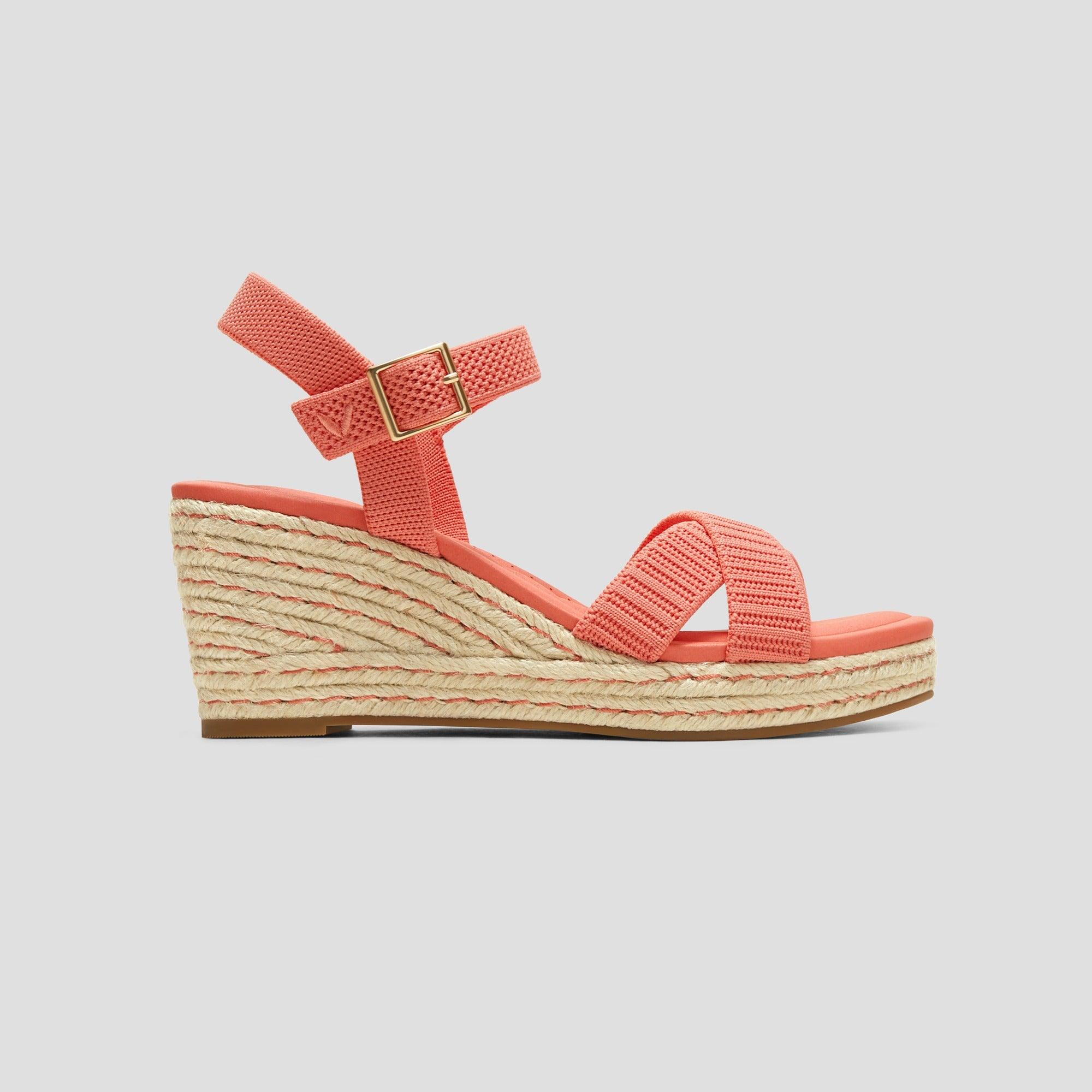 [Sally Pro] AdaptAll™ Round Toe Wedge Heel Sandals