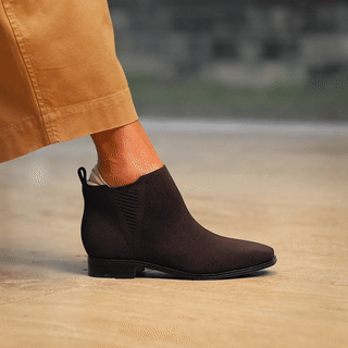 [Ryan Slip-on] Square toe, water-repellent, slip-on, Chelsea boots