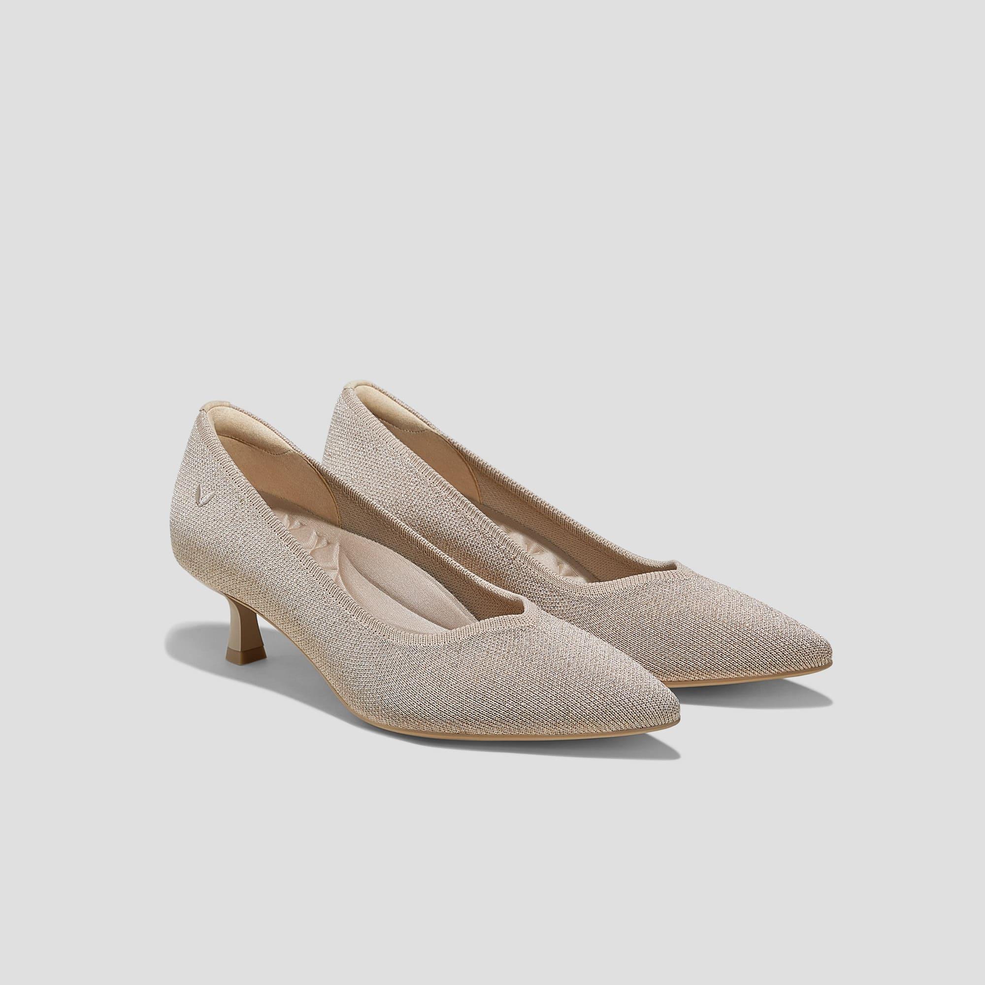 [Scarlett] Pointed toe kitten heel pumps