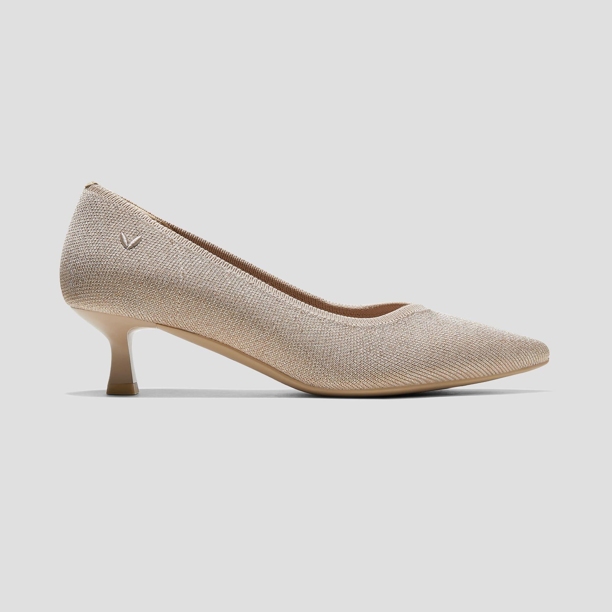 [Scarlett] Pointed toe kitten heel pumps