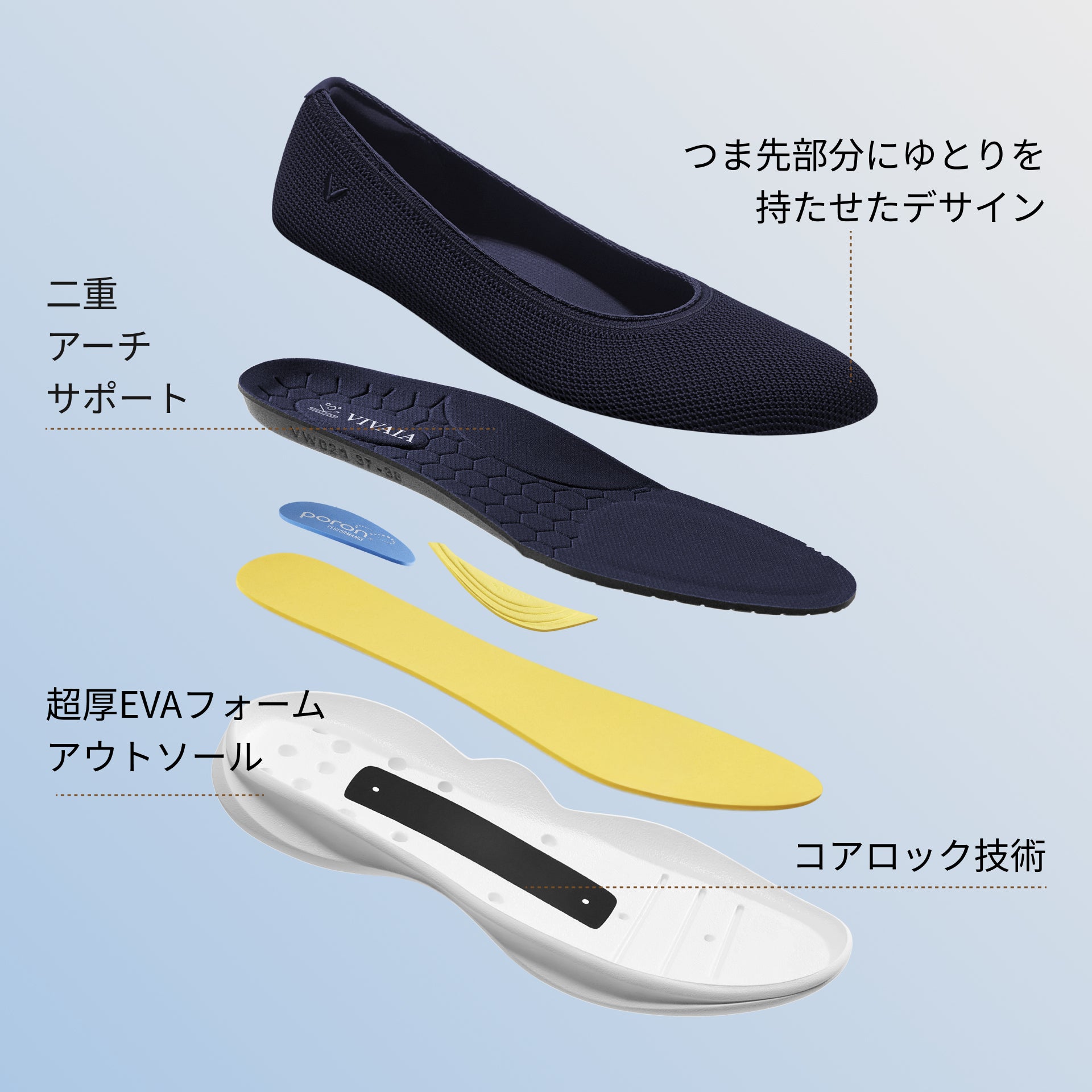 [Izabel] 撥水加工 ラウンドトゥ スニーカー フラット