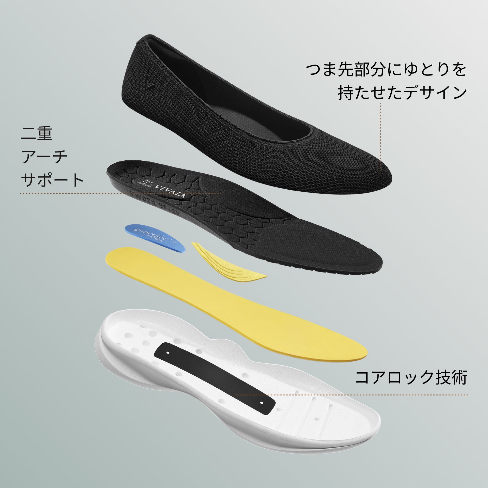 [Izabel] 撥水加工 ラウンドトゥ スニーカー フラット
