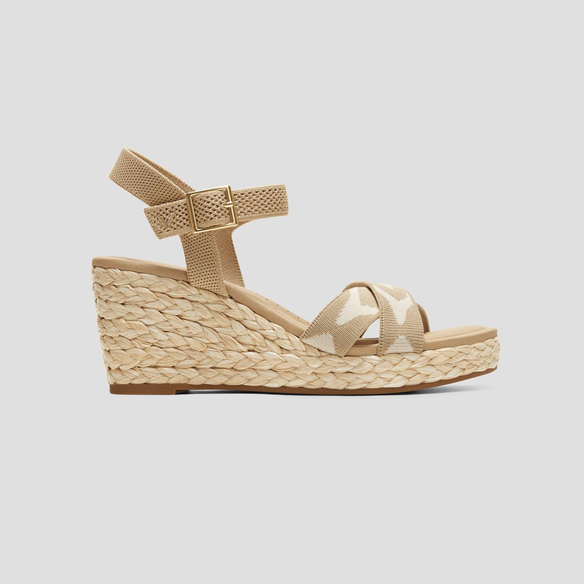 [Sally Pro] AdaptAll™ Round Toe Wedge Heel Sandals