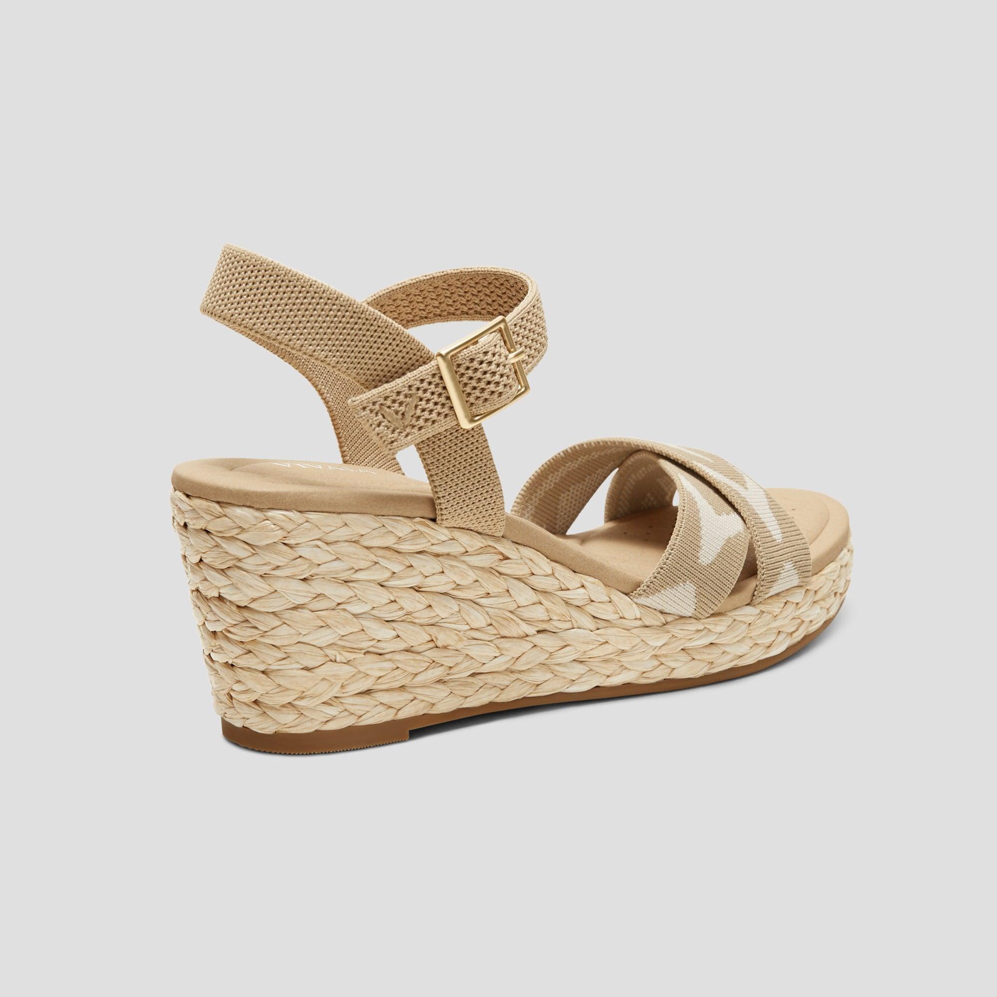 [Sally Pro] AdaptAll™ Round Toe Wedge Heel Sandals